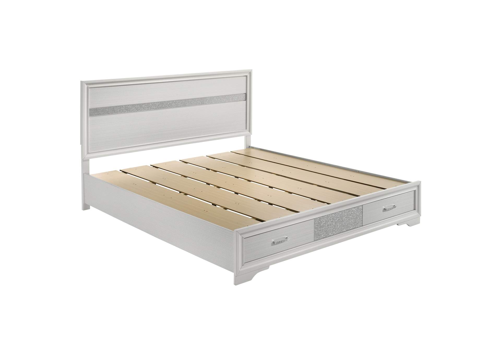 Miranda California King 2-drawer Storage Bed White,Coaster Furniture