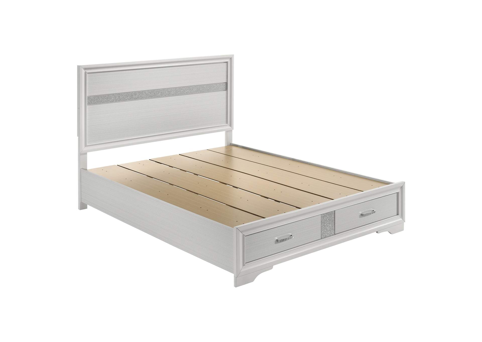 Miranda Queen 2-drawer Storage Bed White,Coaster Furniture