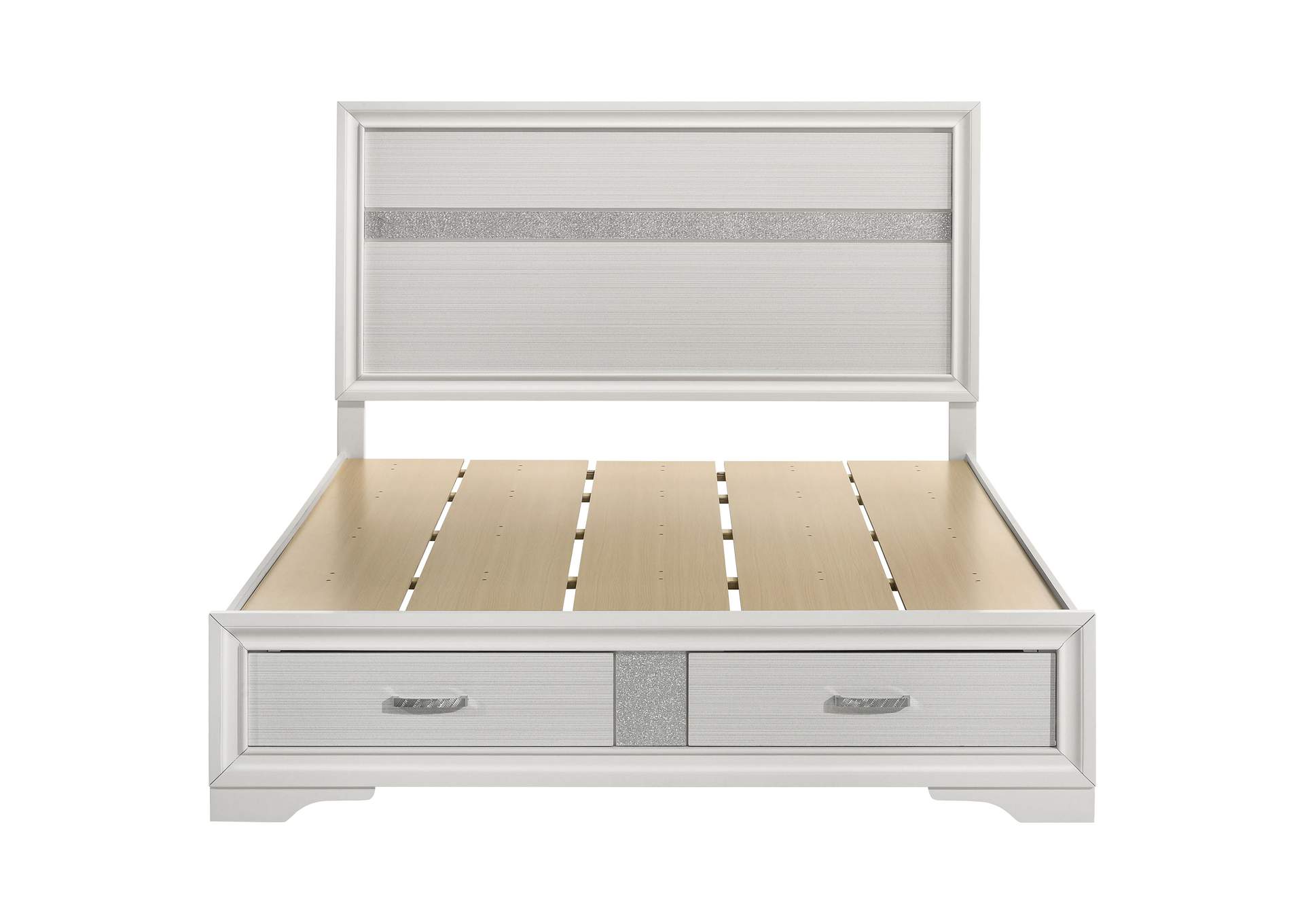 Miranda Queen 2-drawer Storage Bed White,Coaster Furniture