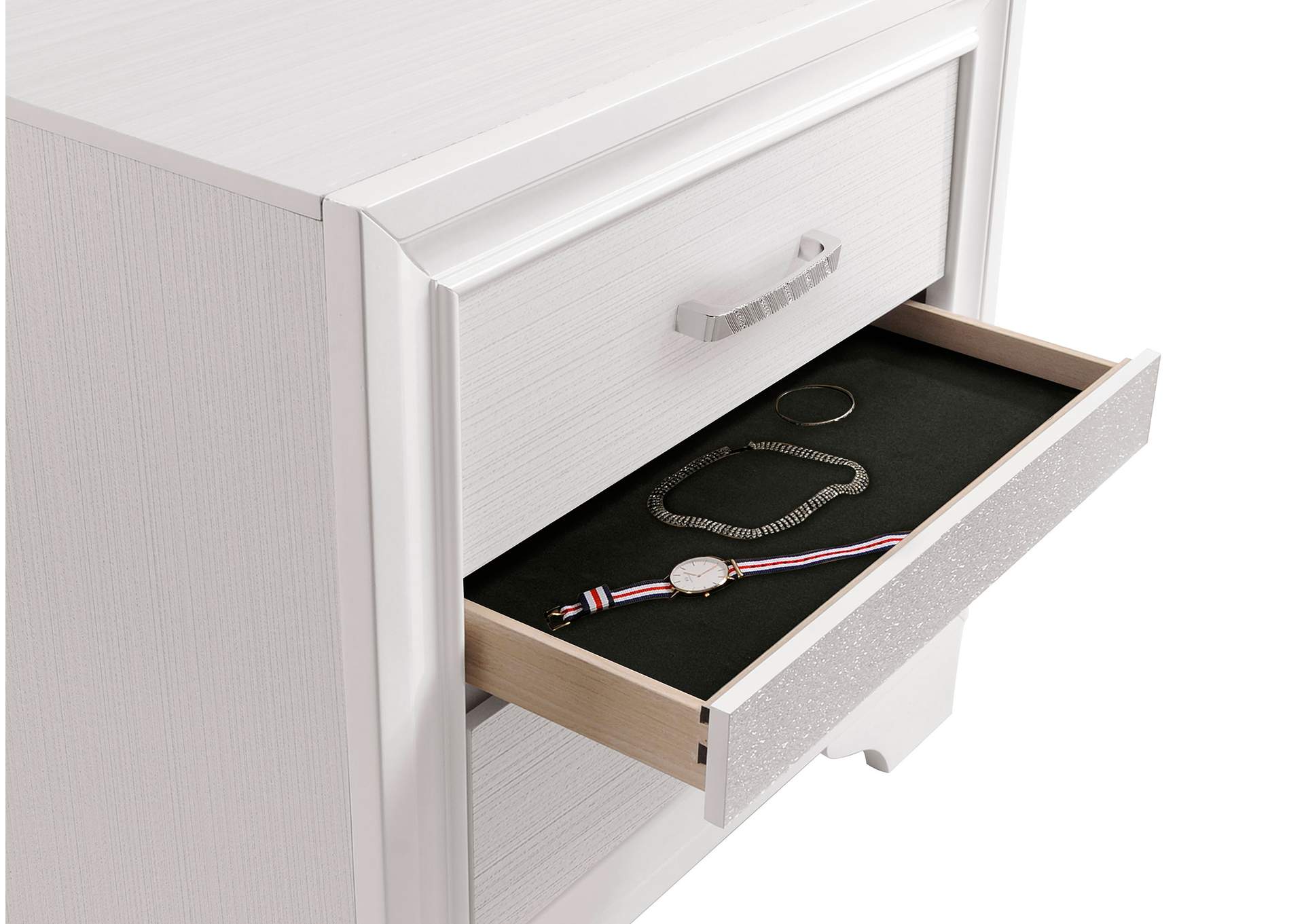 Miranda 2-drawer Nightstand Tray White,Coaster Furniture