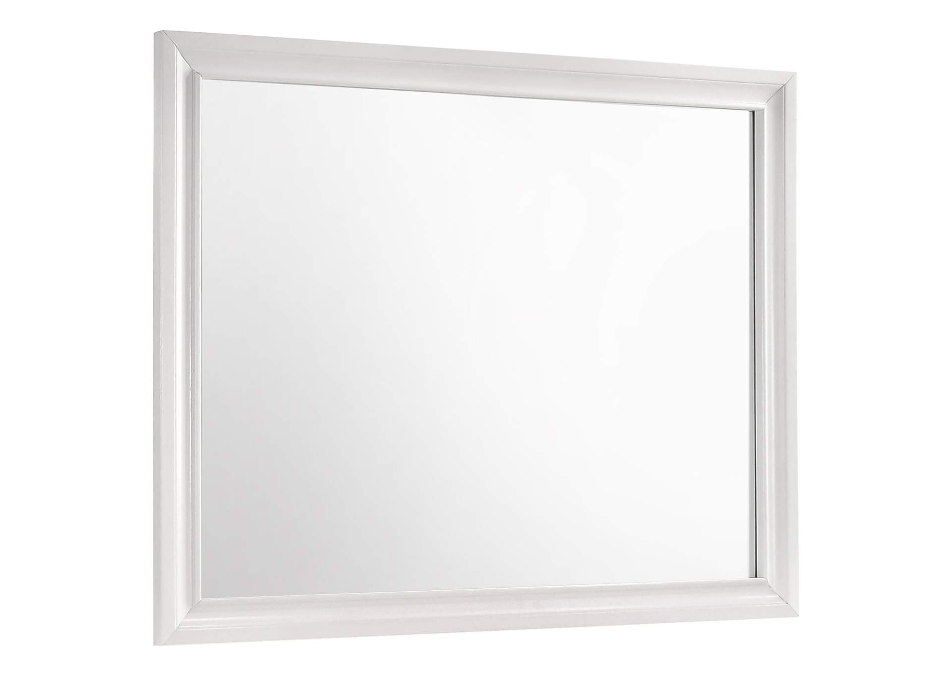 Miranda Rectangular Mirror White,Coaster Furniture