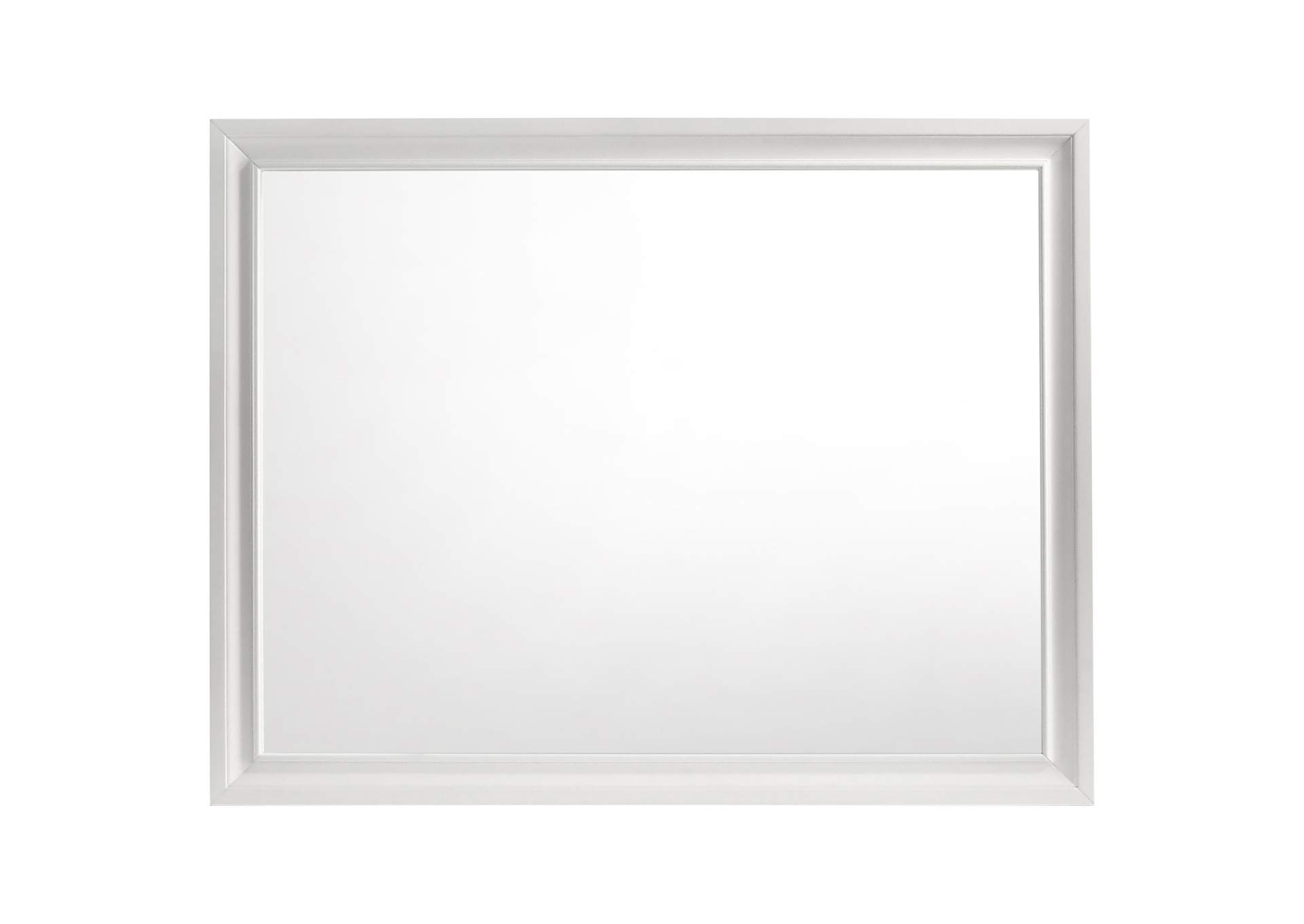 Miranda Rectangular Mirror White,Coaster Furniture