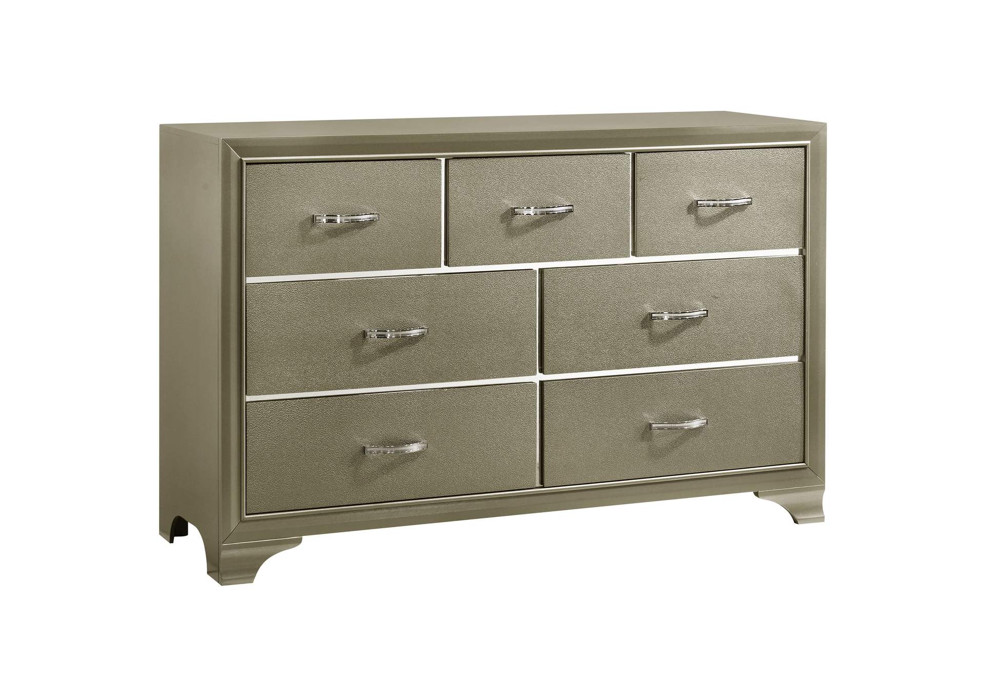 Beaumont 7-drawer Rectangular Dresser Champagne,Coaster Furniture