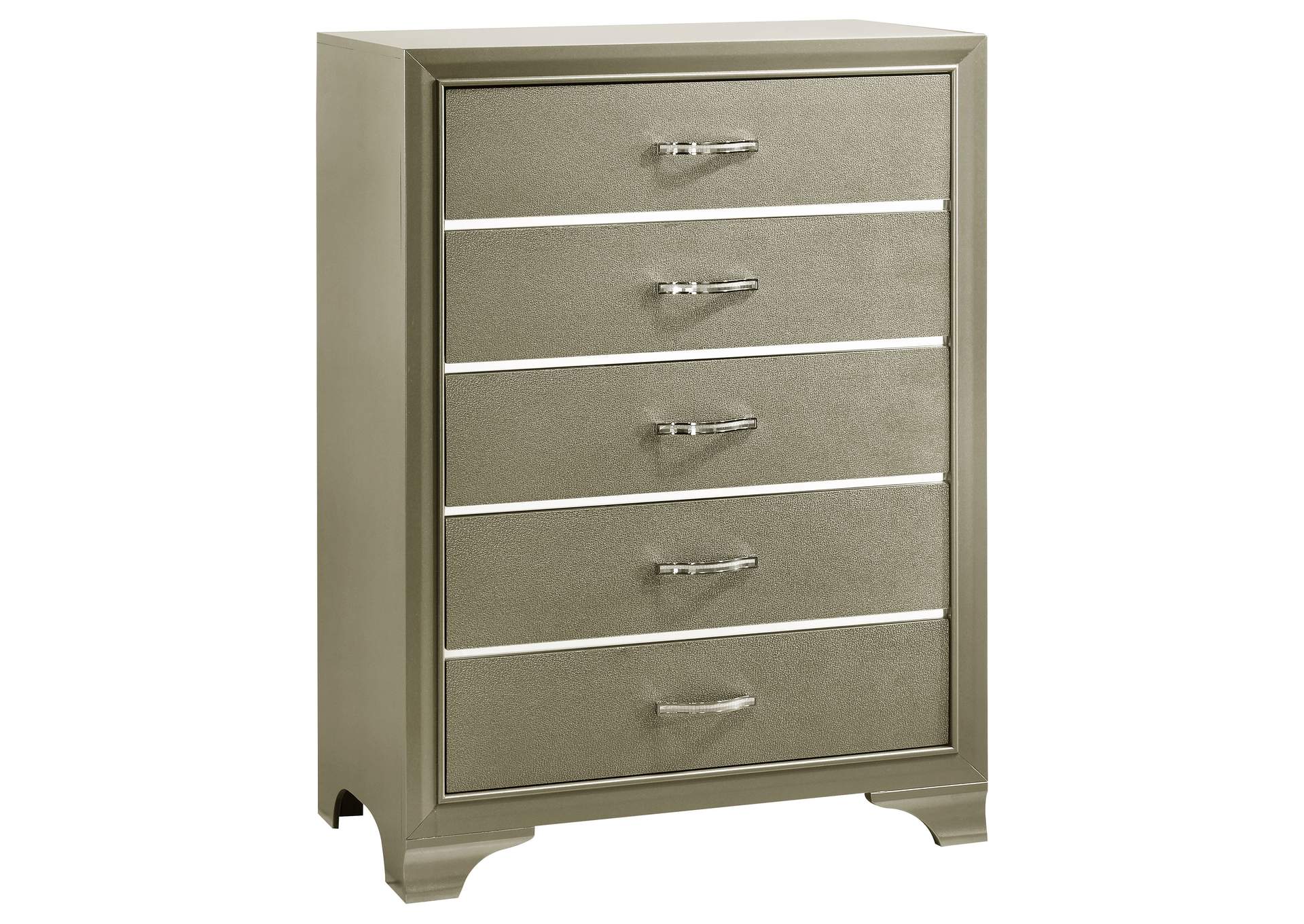 Beaumont 5-drawer Rectangular Chest Champagne,Coaster Furniture