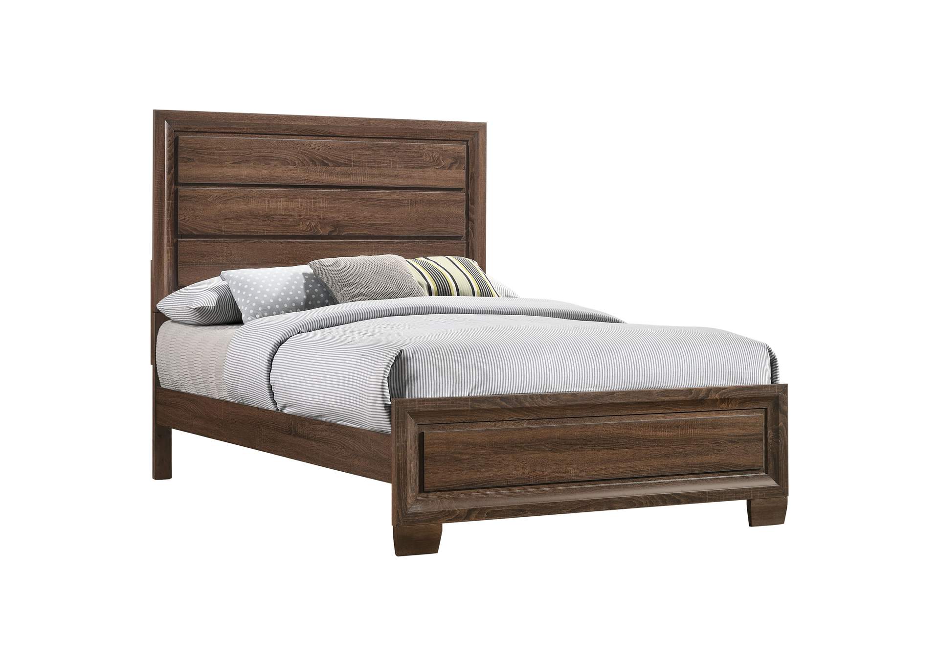 Brandon Eastern King Panel Bed Medium Warm Brown,Coaster Furniture