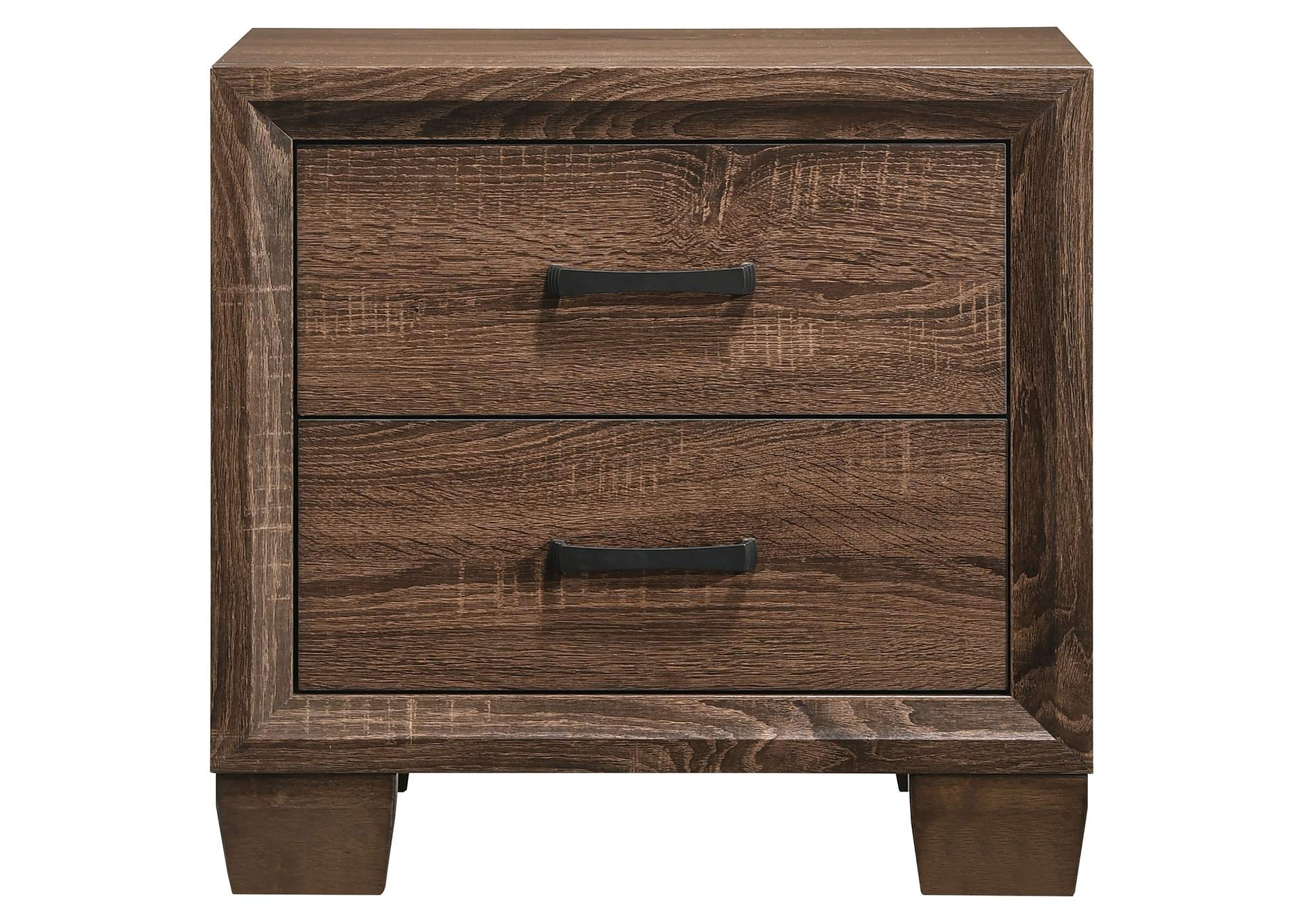 Brandon 2-drawer Nightstand Medium Warm Brown,Coaster Furniture