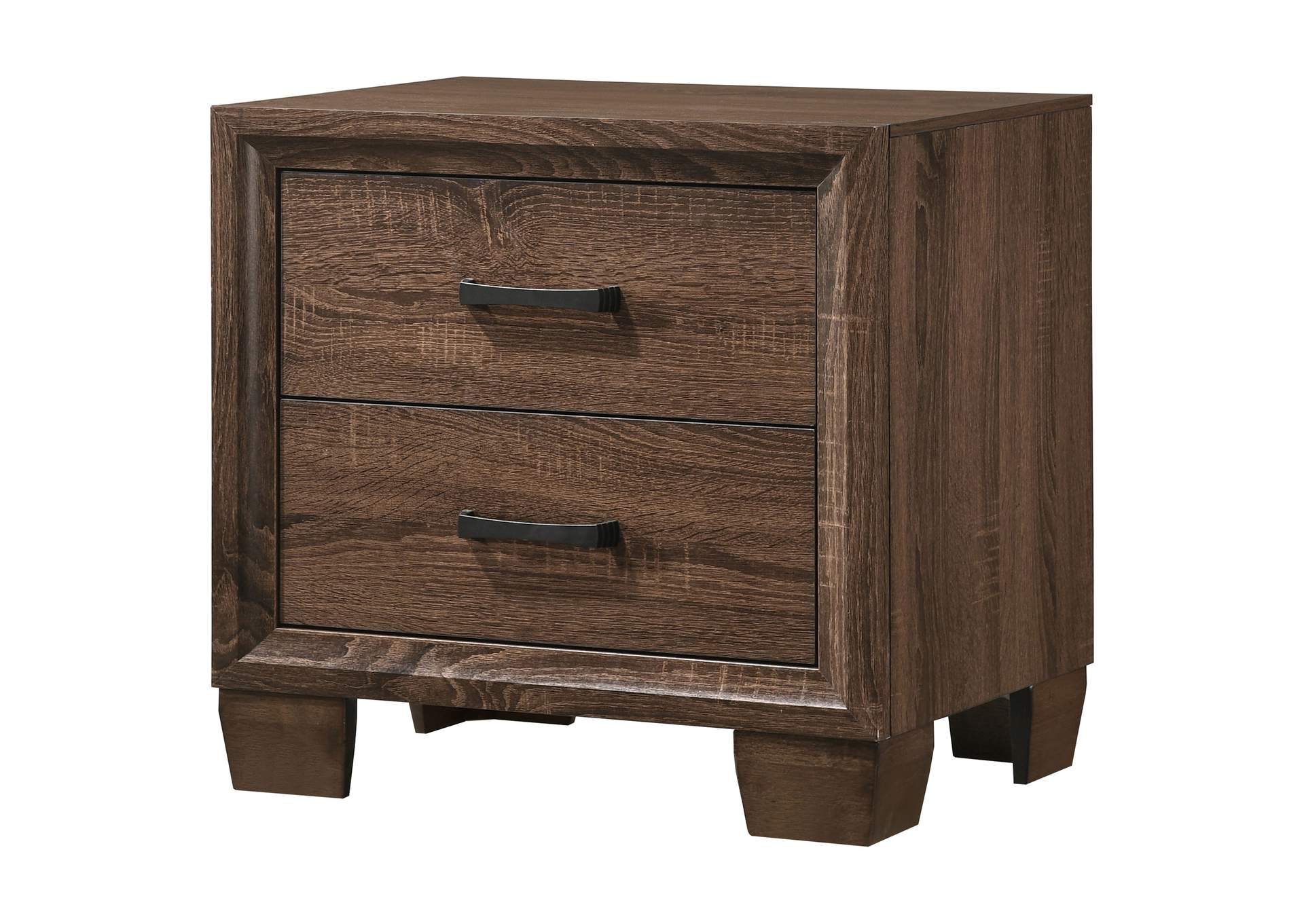 Brandon 2-drawer Nightstand Medium Warm Brown,Coaster Furniture