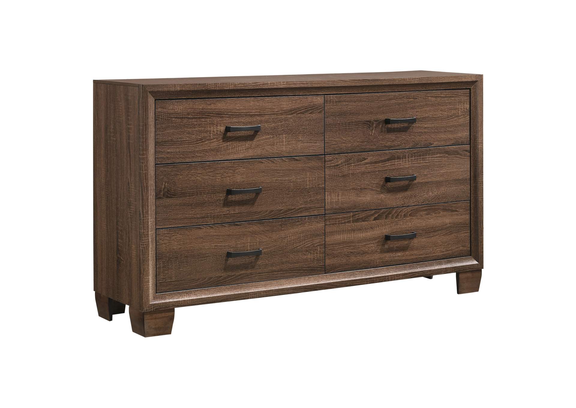 Brandon 6-drawer Dresser Medium Warm Brown,Coaster Furniture