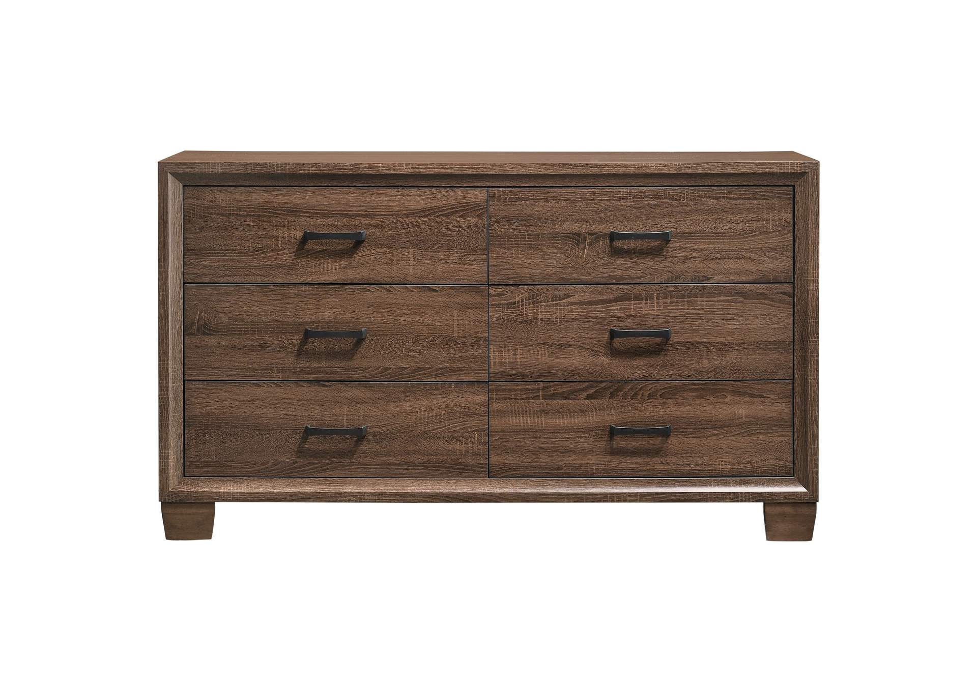 Brandon 6-drawer Dresser Medium Warm Brown,Coaster Furniture