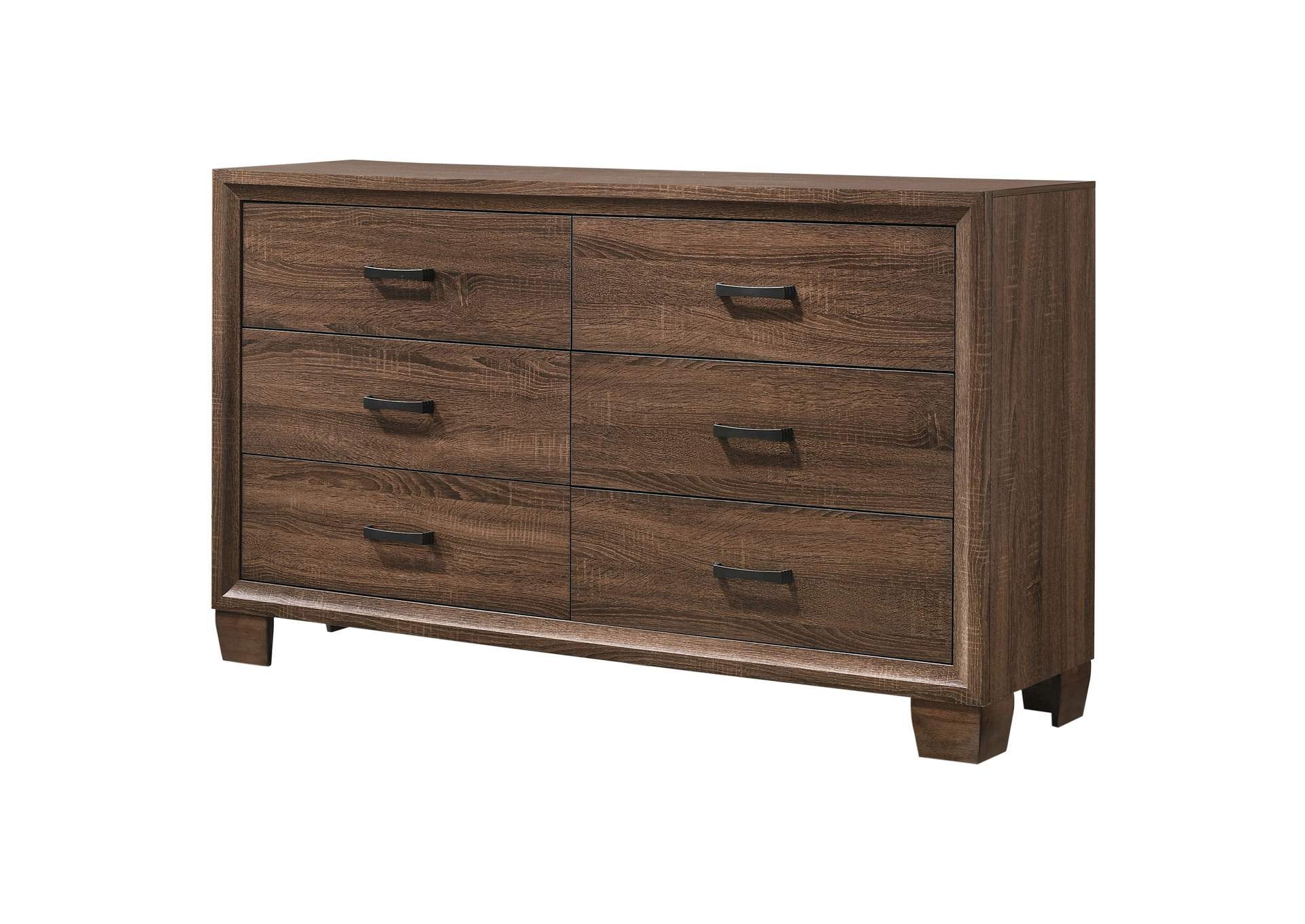 Brandon 6-drawer Dresser Medium Warm Brown,Coaster Furniture