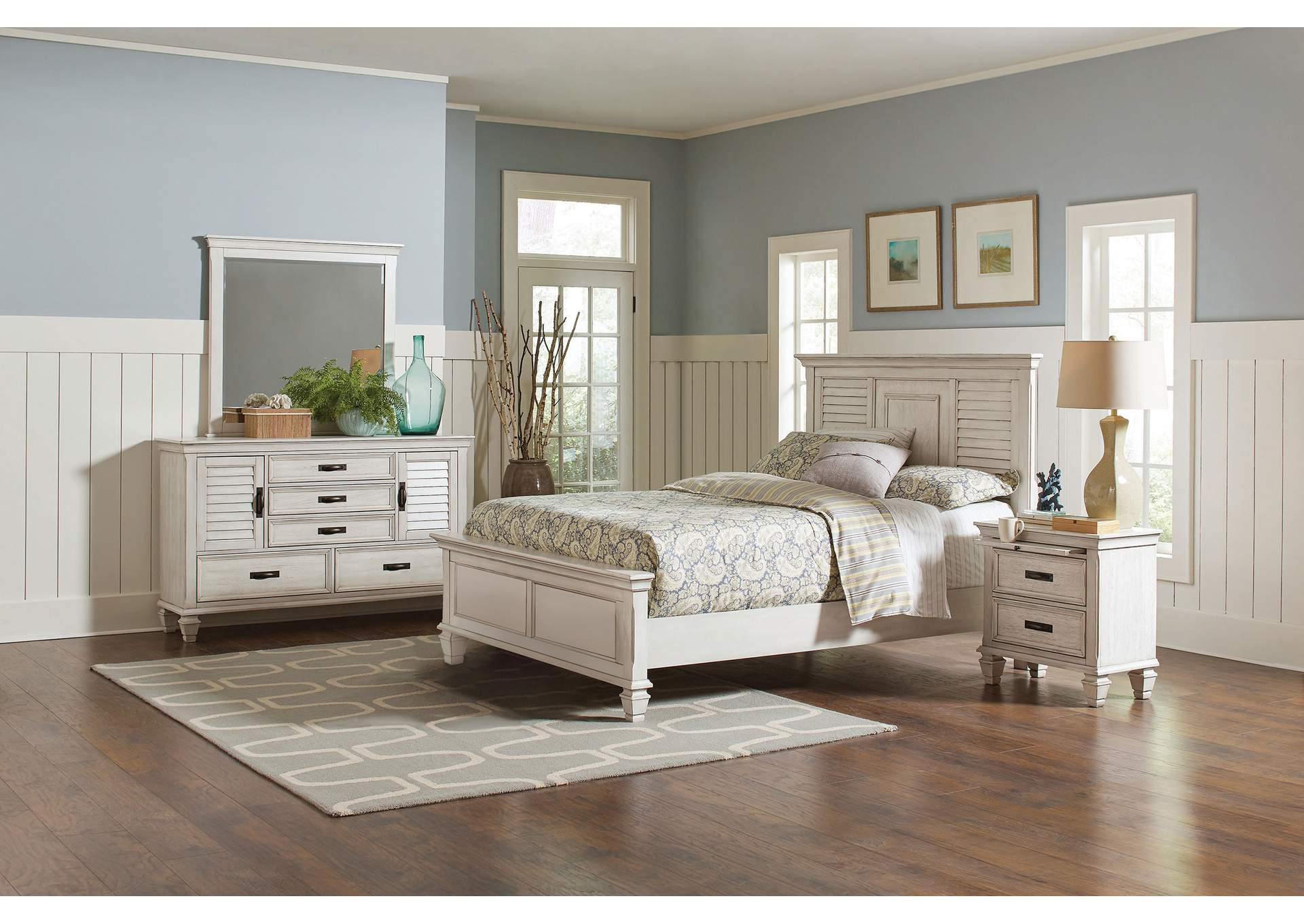 Franco Storage Platform Bedroom Set,Coaster Furniture