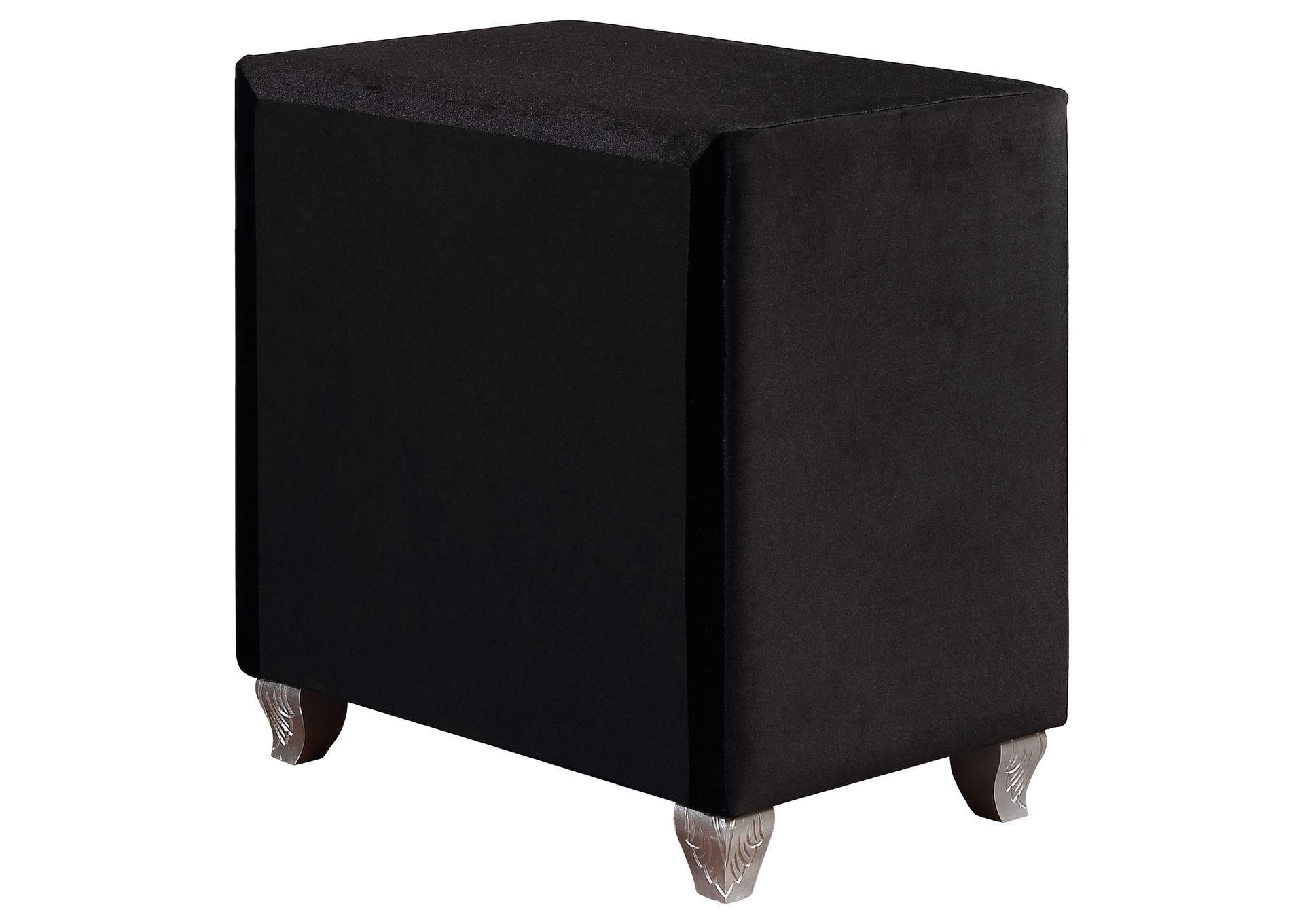 Deanna 2-drawer Rectangular Nightstand Black,Coaster Furniture