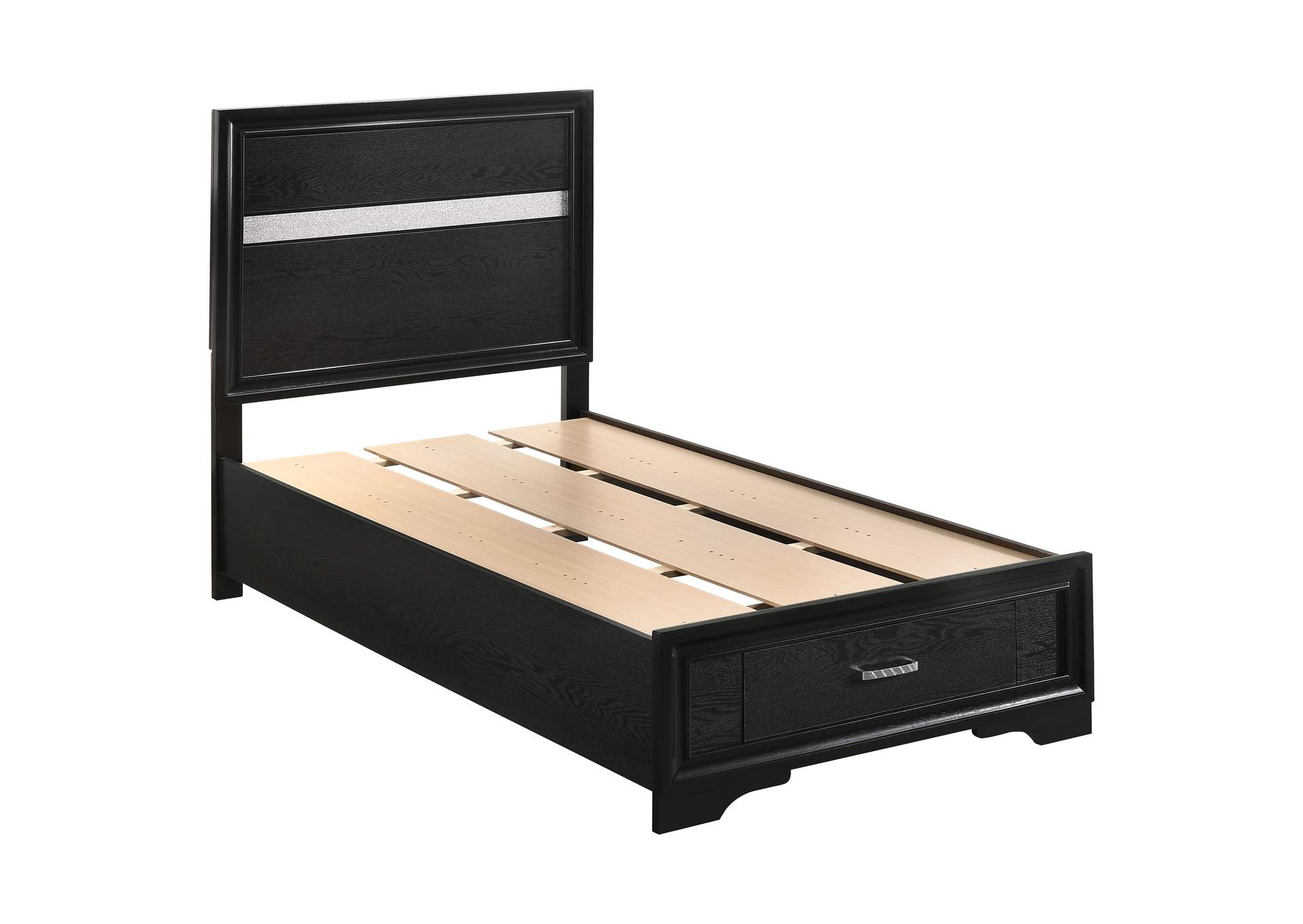 Miranda Twin Storage Bed Black,Coaster Furniture