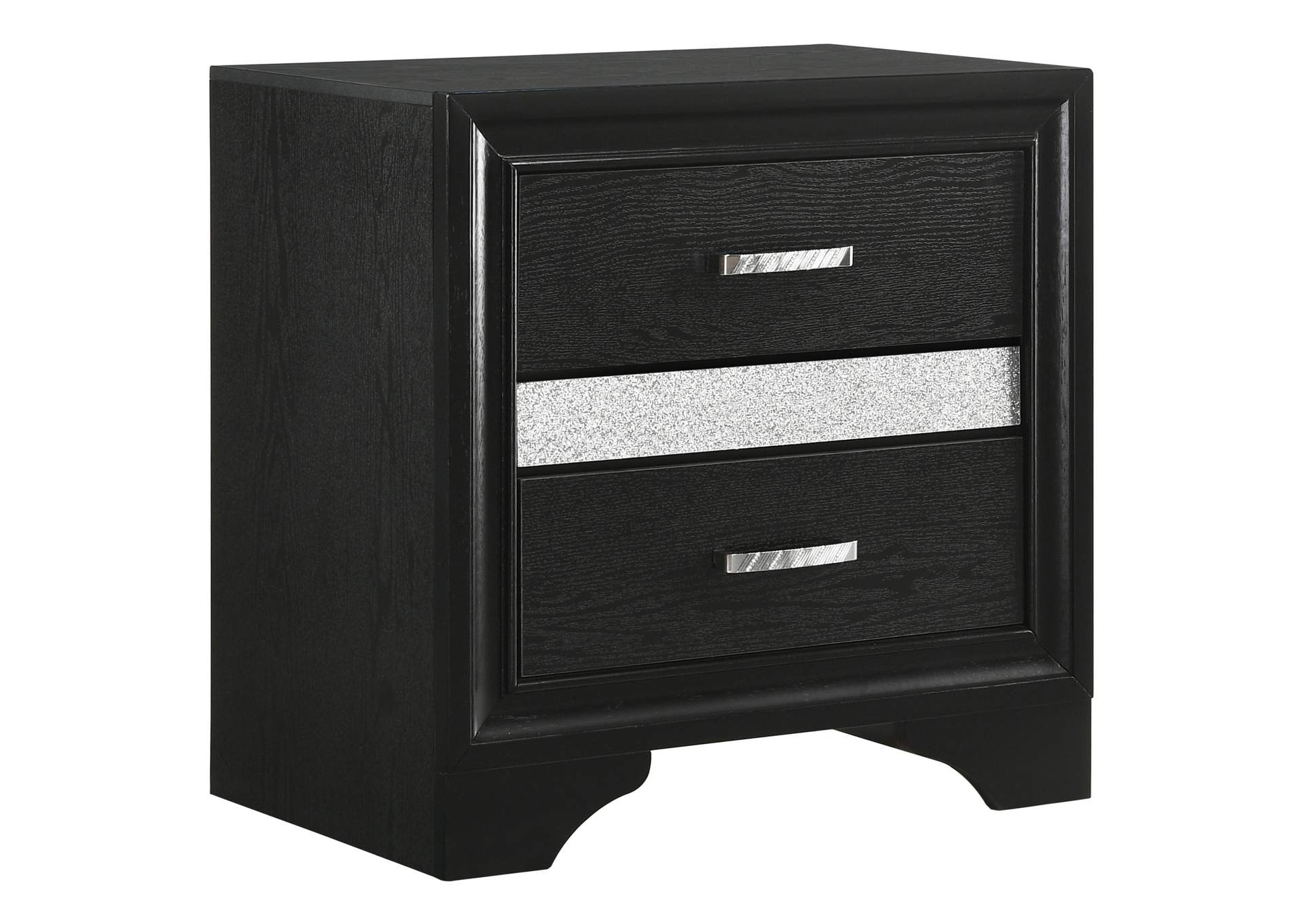 Miranda 2-drawer Nightstand Tray Black,Coaster Furniture