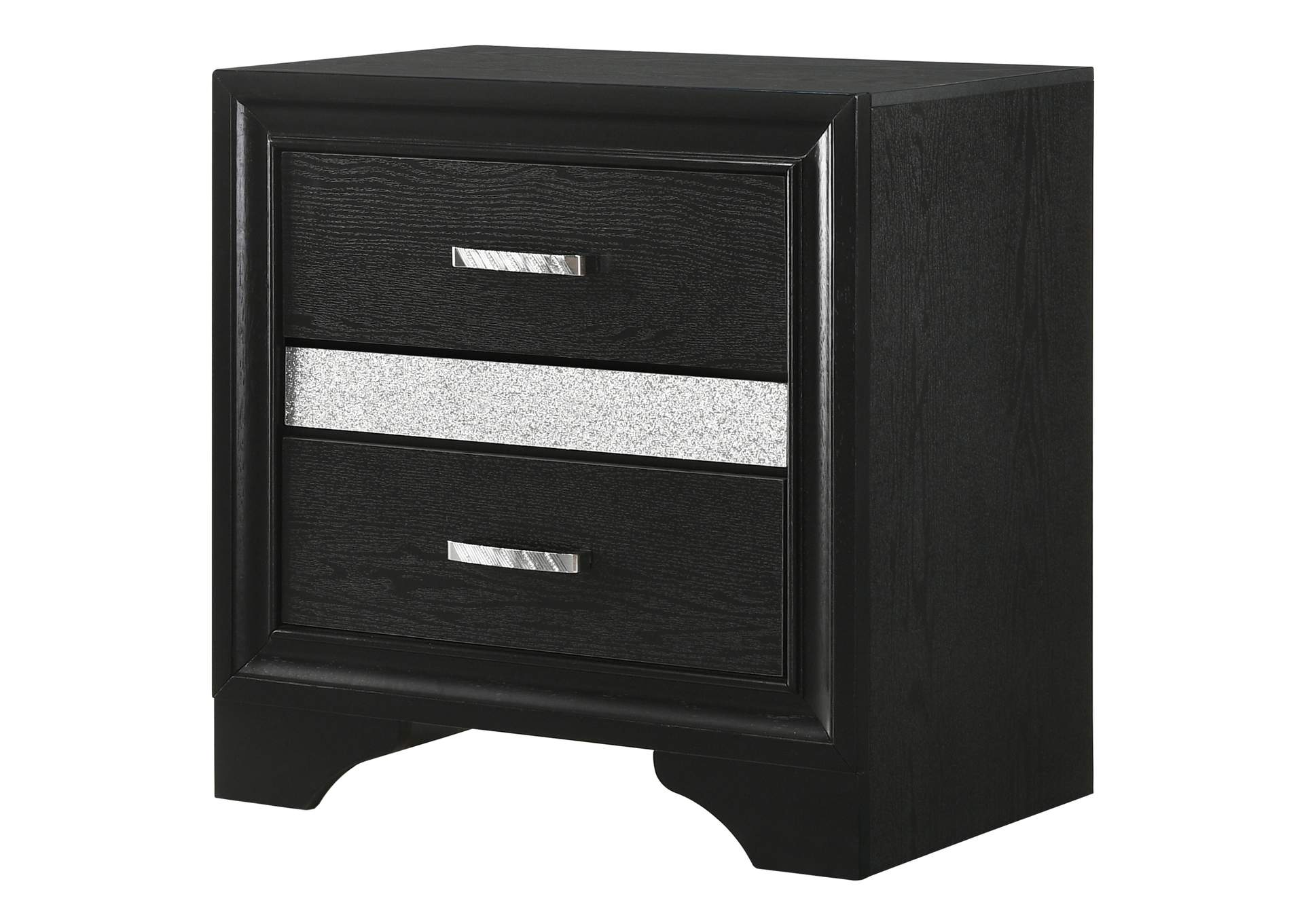 Miranda 2-drawer Nightstand Tray Black,Coaster Furniture