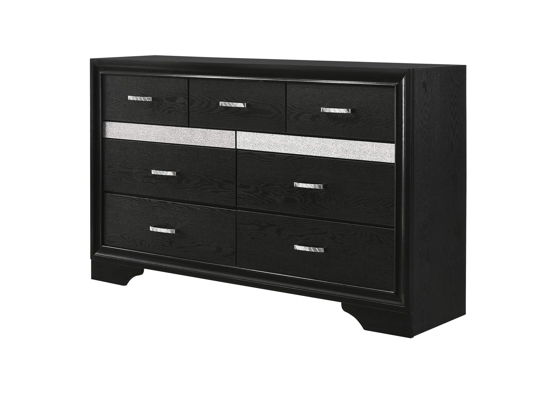 Miranda 7-drawer Dresser Black and Rhinestone,Coaster Furniture