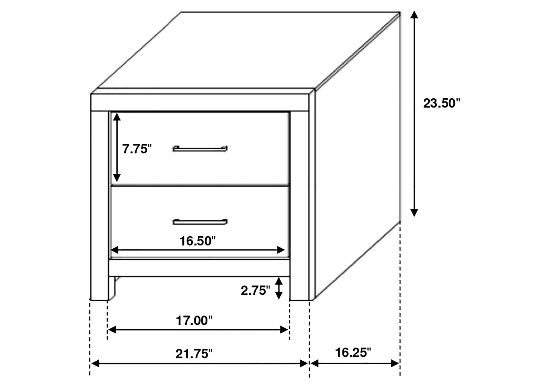 Brantford 4-piece Eastern King Storage Bedroom Set Barrel Oak,Coaster Furniture