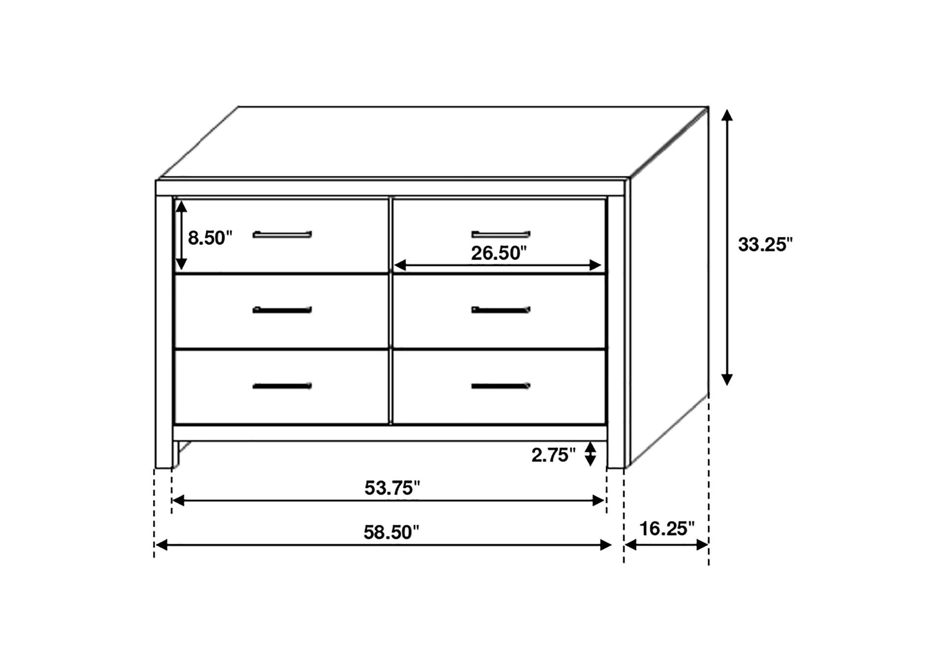 Brantford 4-piece Eastern King Storage Bedroom Set Barrel Oak,Coaster Furniture