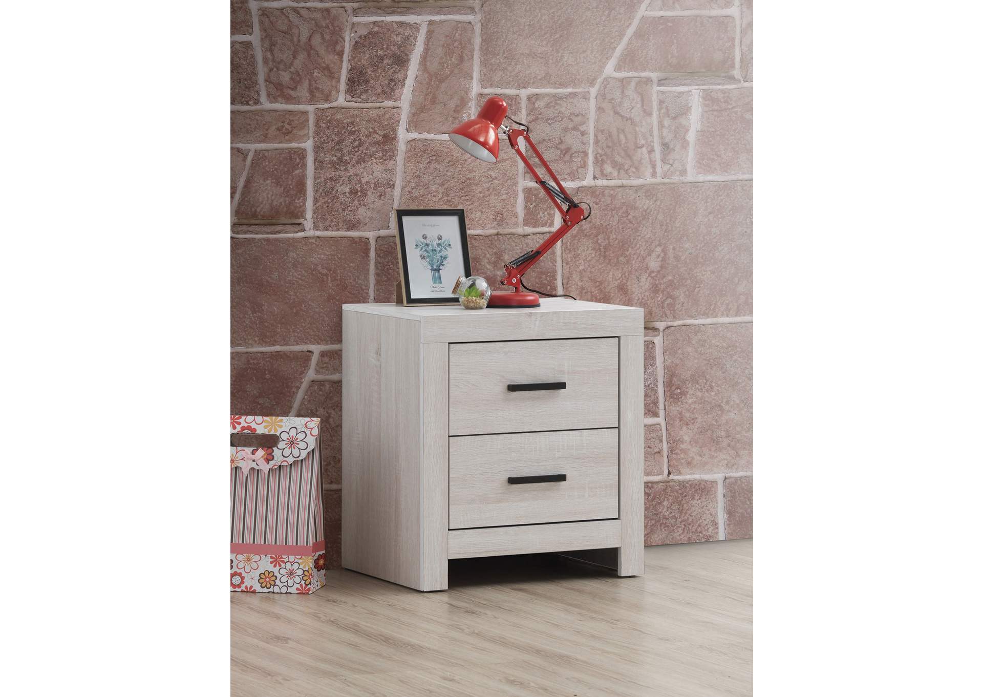 Brantford 2-drawer Nightstand Coastal White,Coaster Furniture