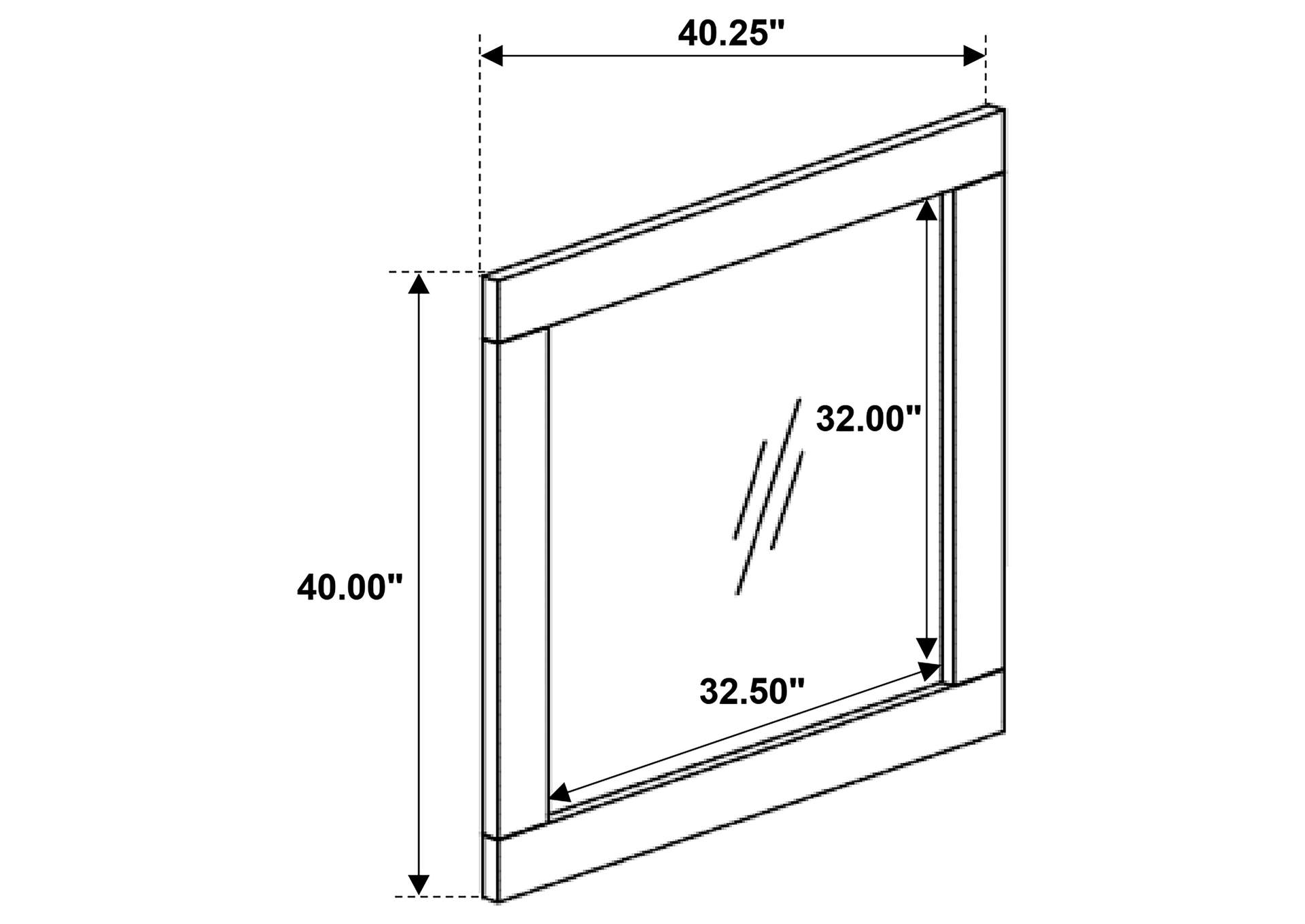 Marlow Rectangular Mirror Rough Sawn Multi,Coaster Furniture