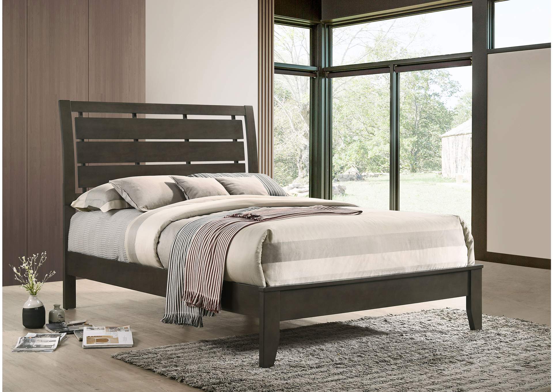 Serenity Full Panel Bed Mod Grey,Coaster Furniture