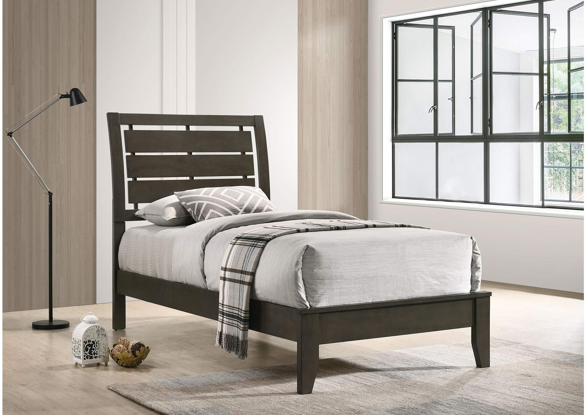 Serenity Twin Panel Bed Mod Grey,Coaster Furniture