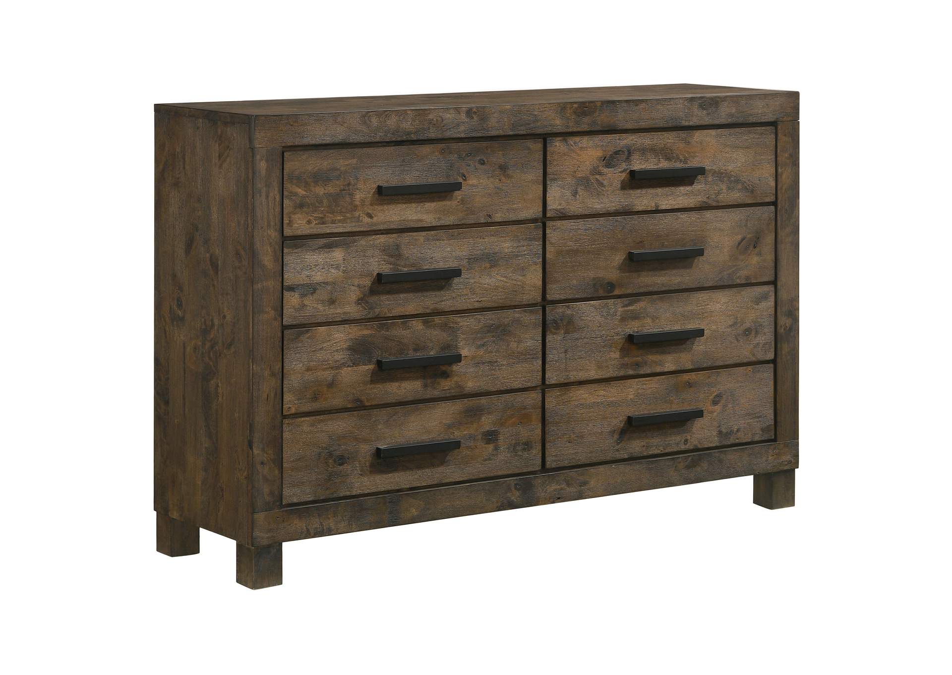 Woodmont 8-drawer Dresser Rustic Golden Brown,Coaster Furniture