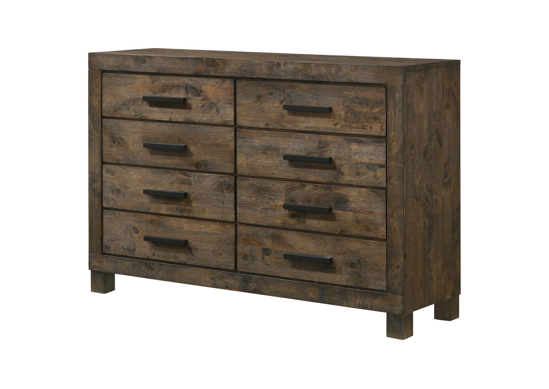 Woodmont 8-drawer Dresser Rustic Golden Brown,Coaster Furniture