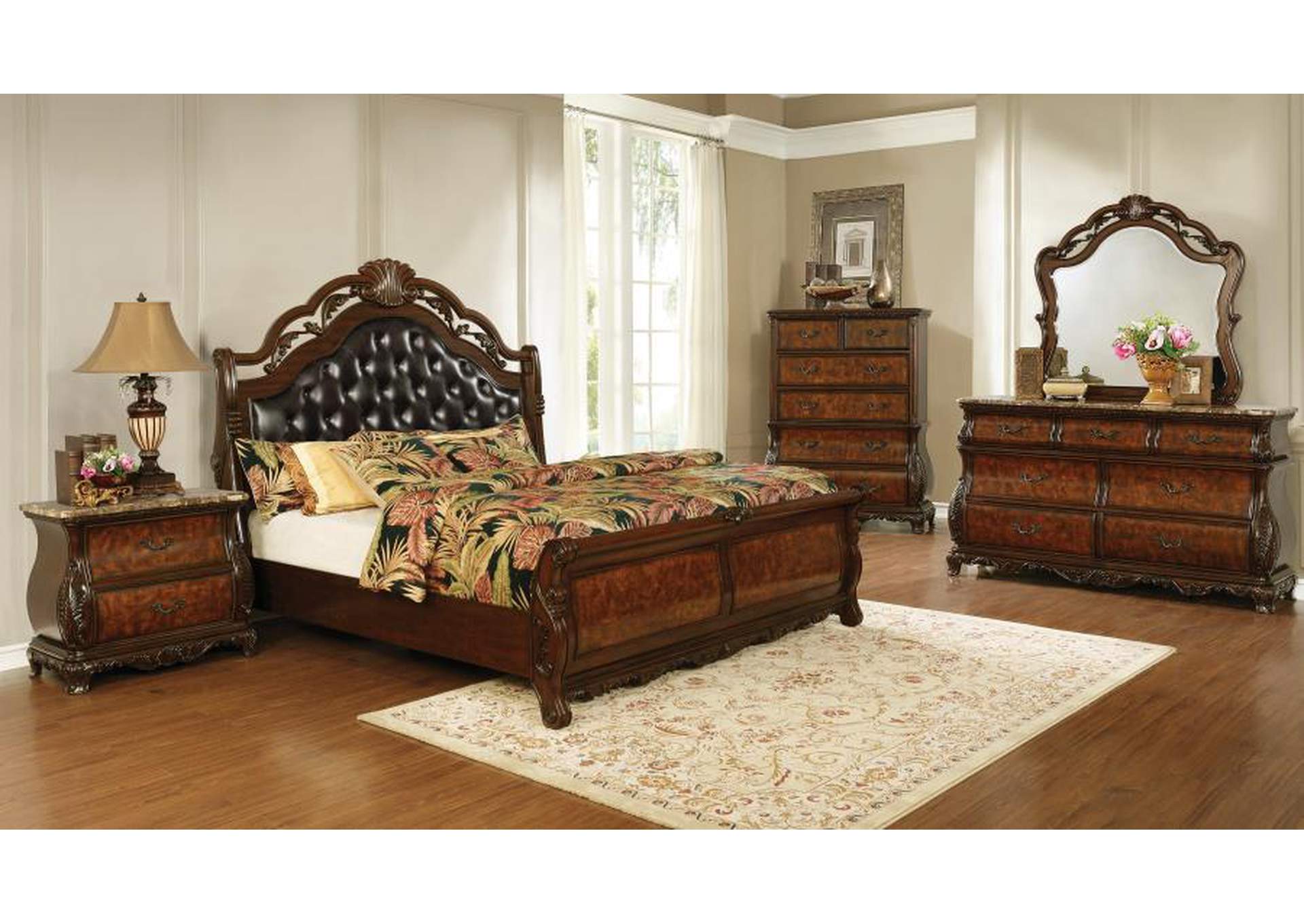 California King Bed 3 Pc Set,Coaster Furniture