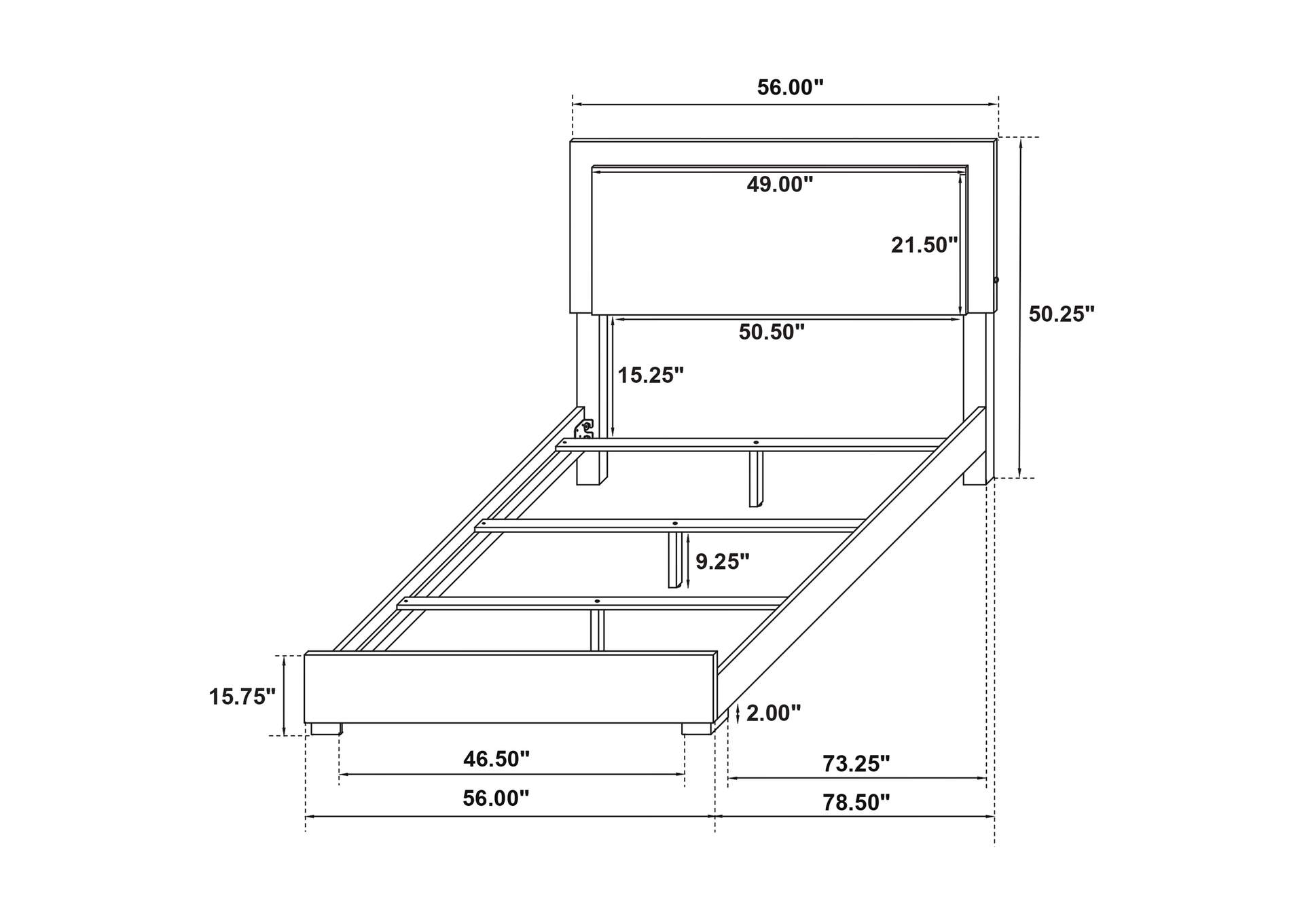 FULL BED 4 PC SET,Coaster Furniture