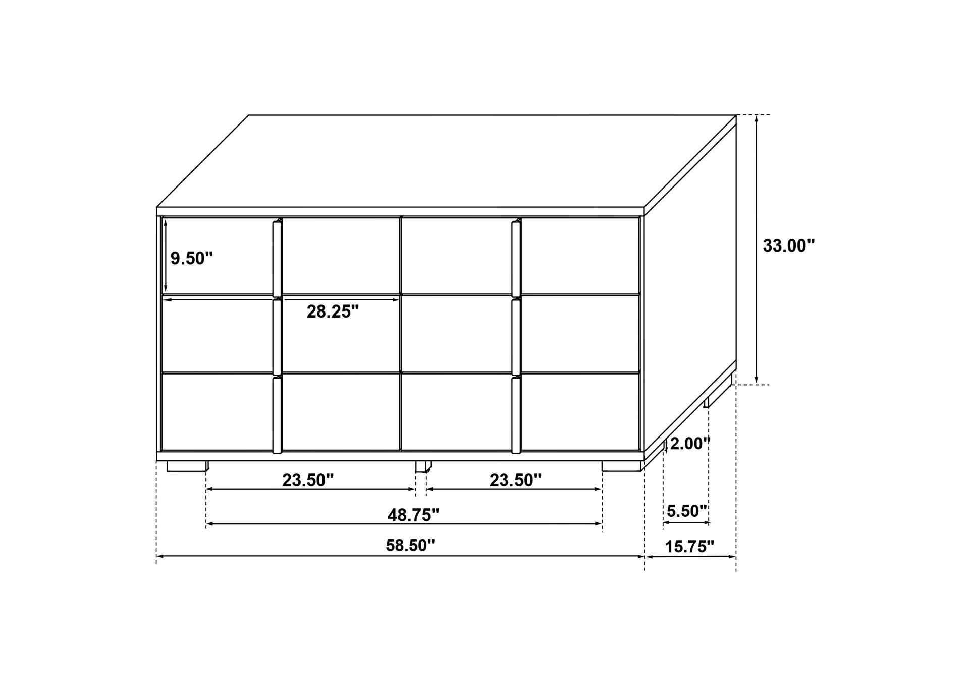 FULL BED 4 PC SET,Coaster Furniture