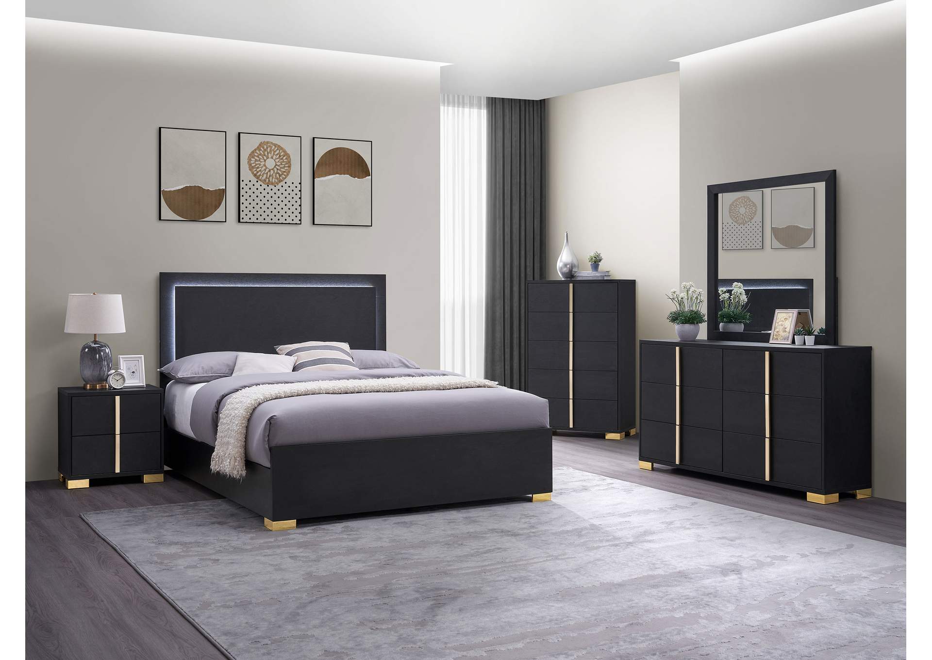 E KING BED,Coaster Furniture