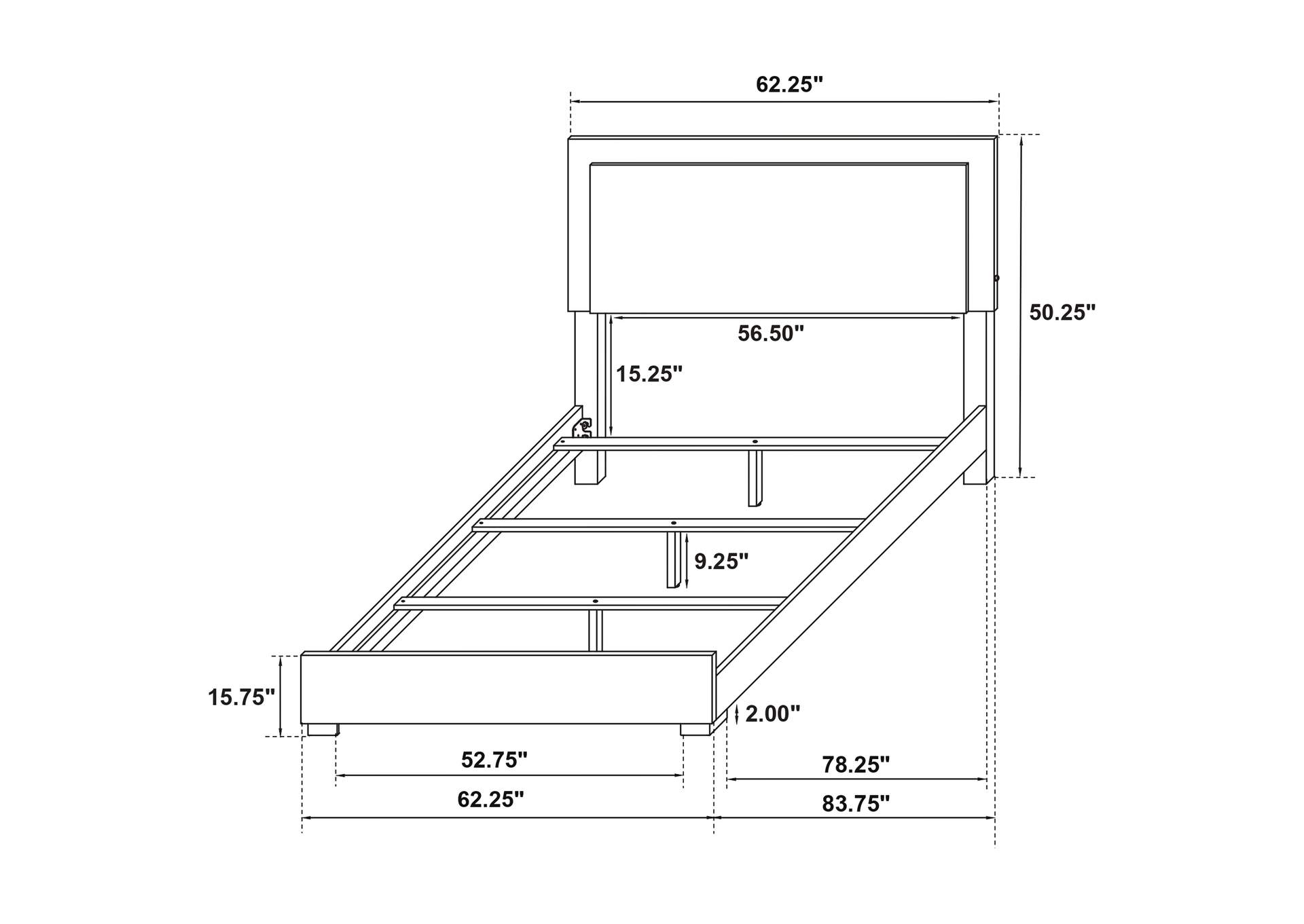 QUEEN BED 4 PC SET,Coaster Furniture