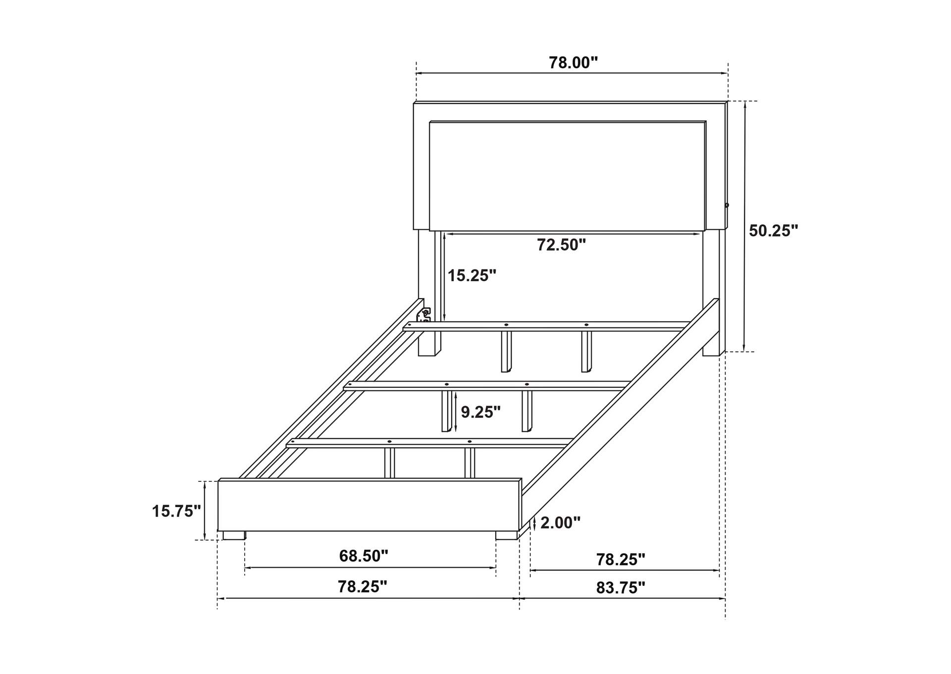 E KING BED,Coaster Furniture