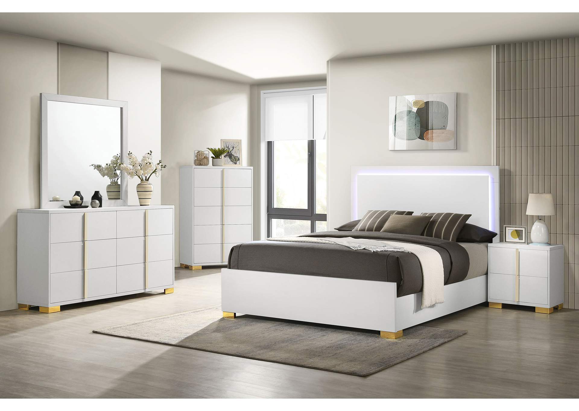 E KING BED,Coaster Furniture