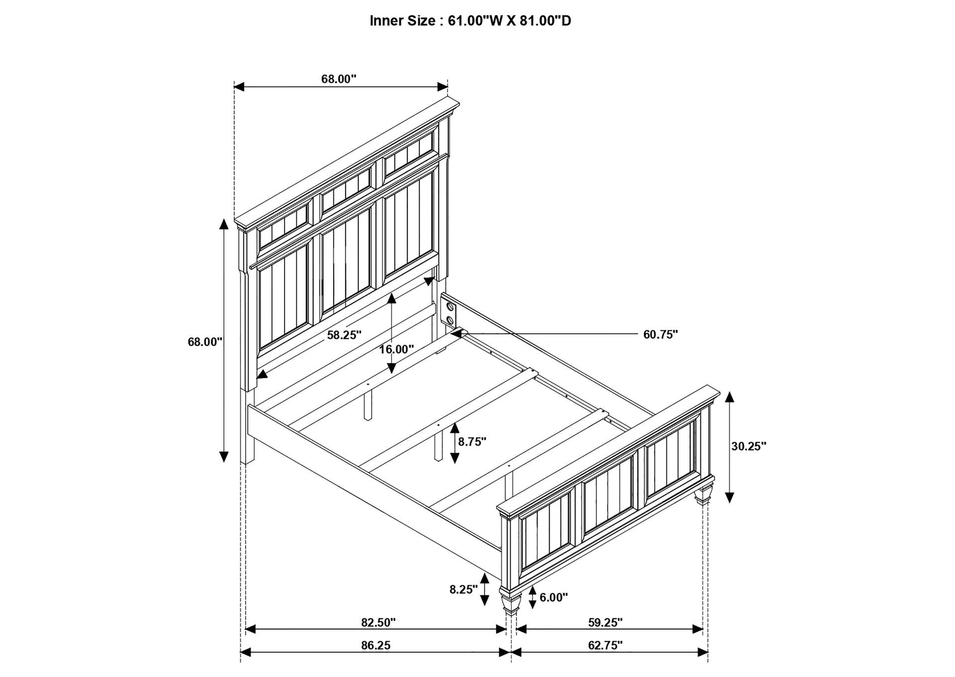 Avenue 4-piece Queen Bedroom Set Weathered Burnished Brown,Coaster Furniture