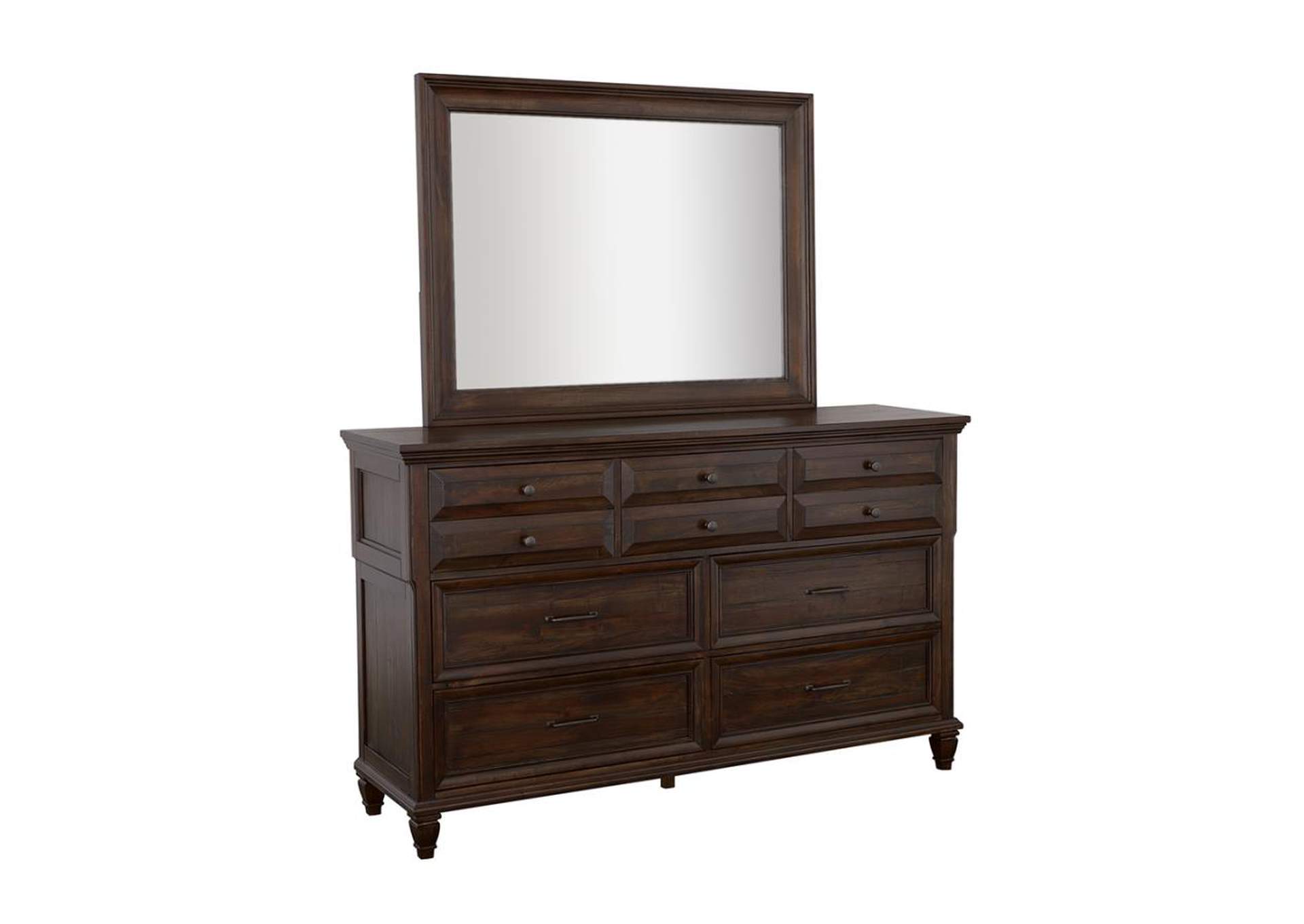 Avenue Rectangle Dresser Mirror Weathered Burnished Brown,Coaster Furniture