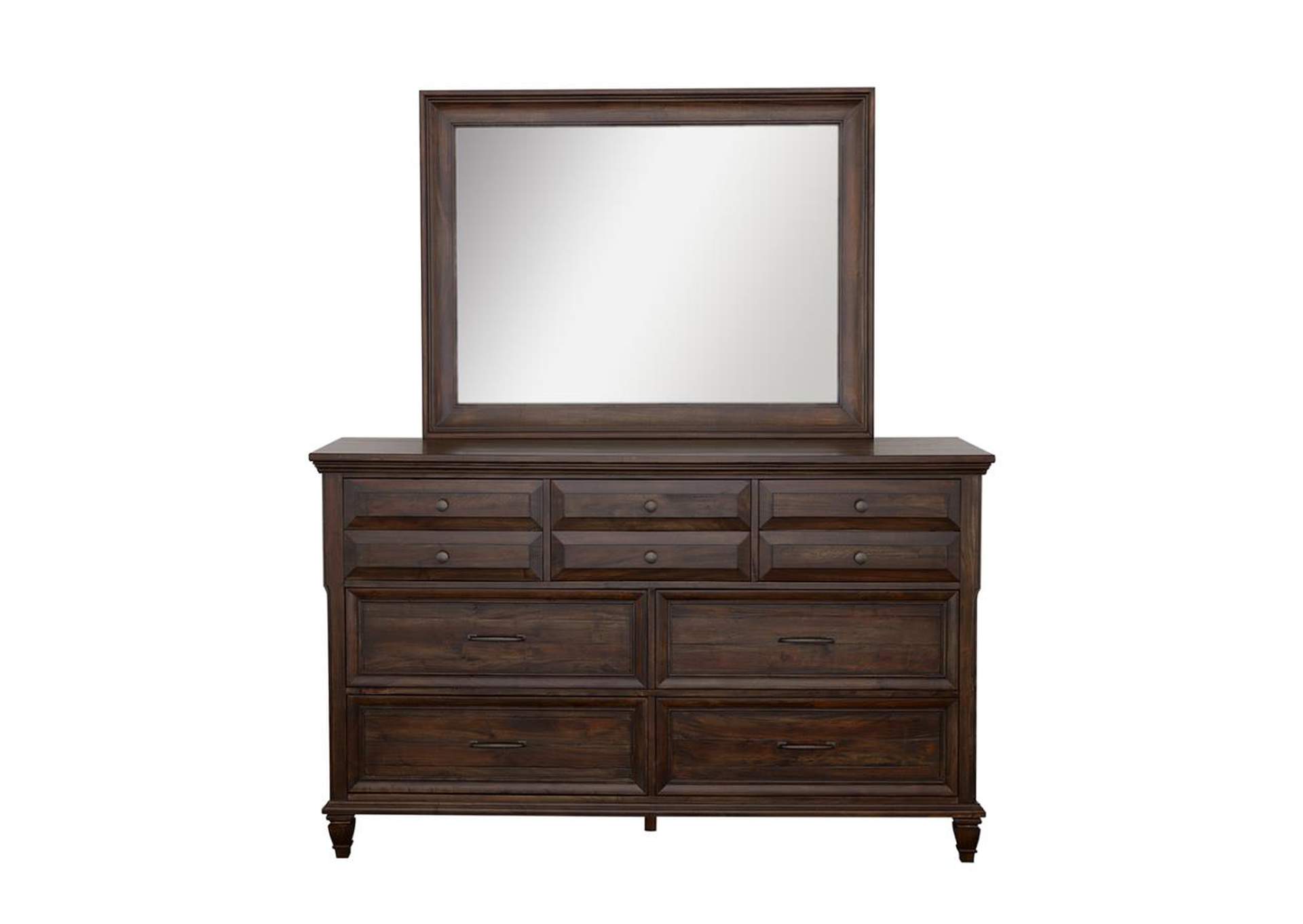 Avenue Rectangle Dresser Mirror Weathered Burnished Brown,Coaster Furniture