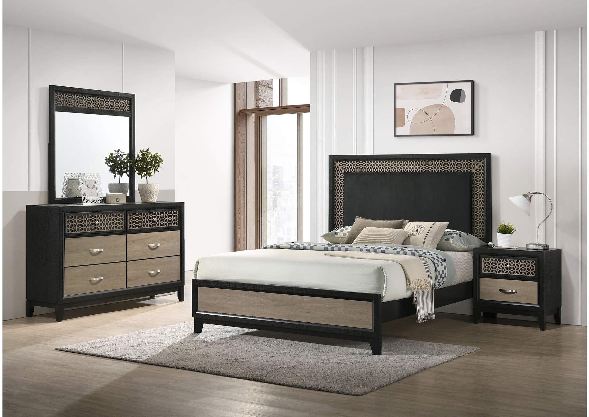 QUEEN BED 4 PC SET,Coaster Furniture