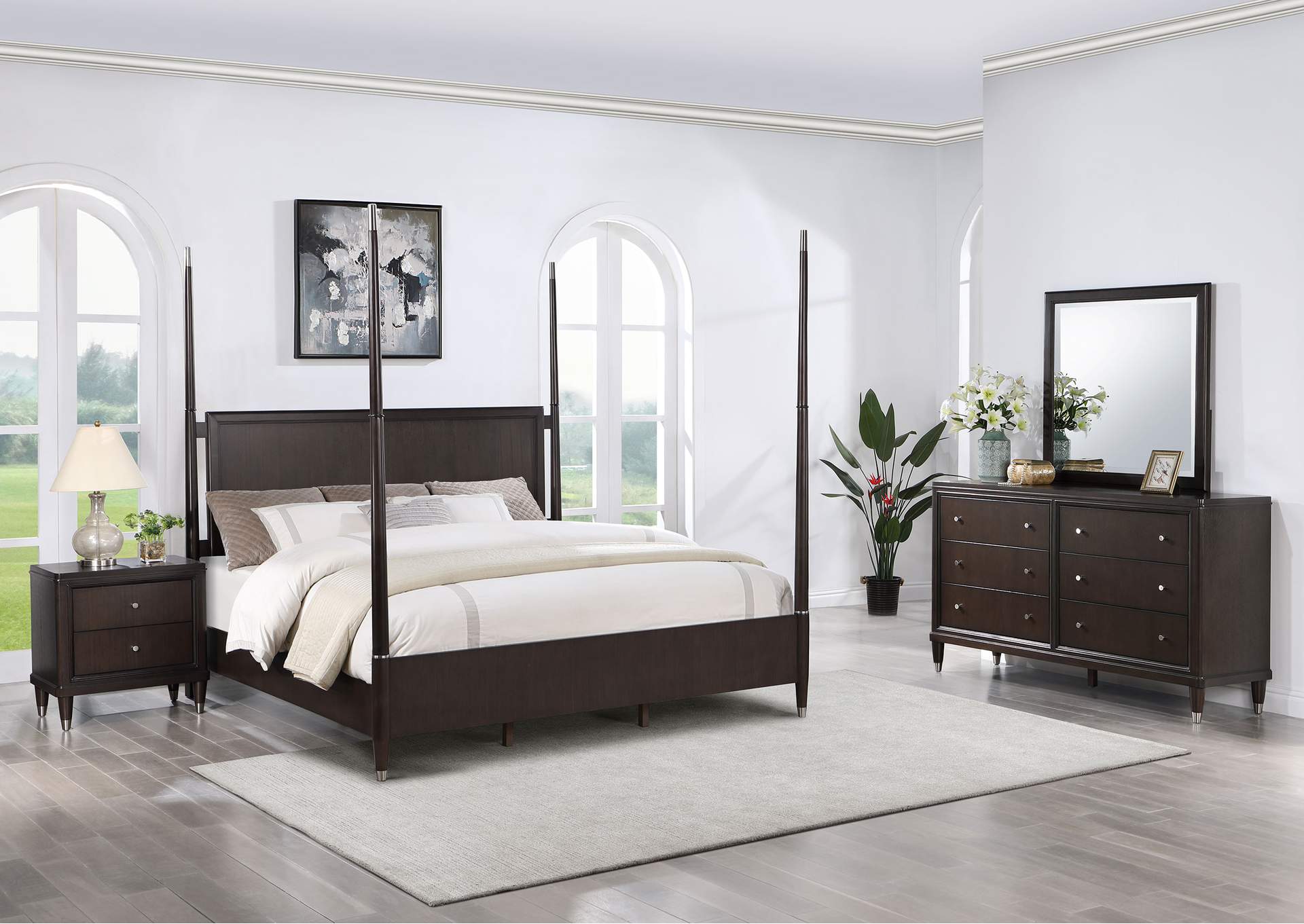 EASTERN KING BED 4 PC SET,Coaster Furniture