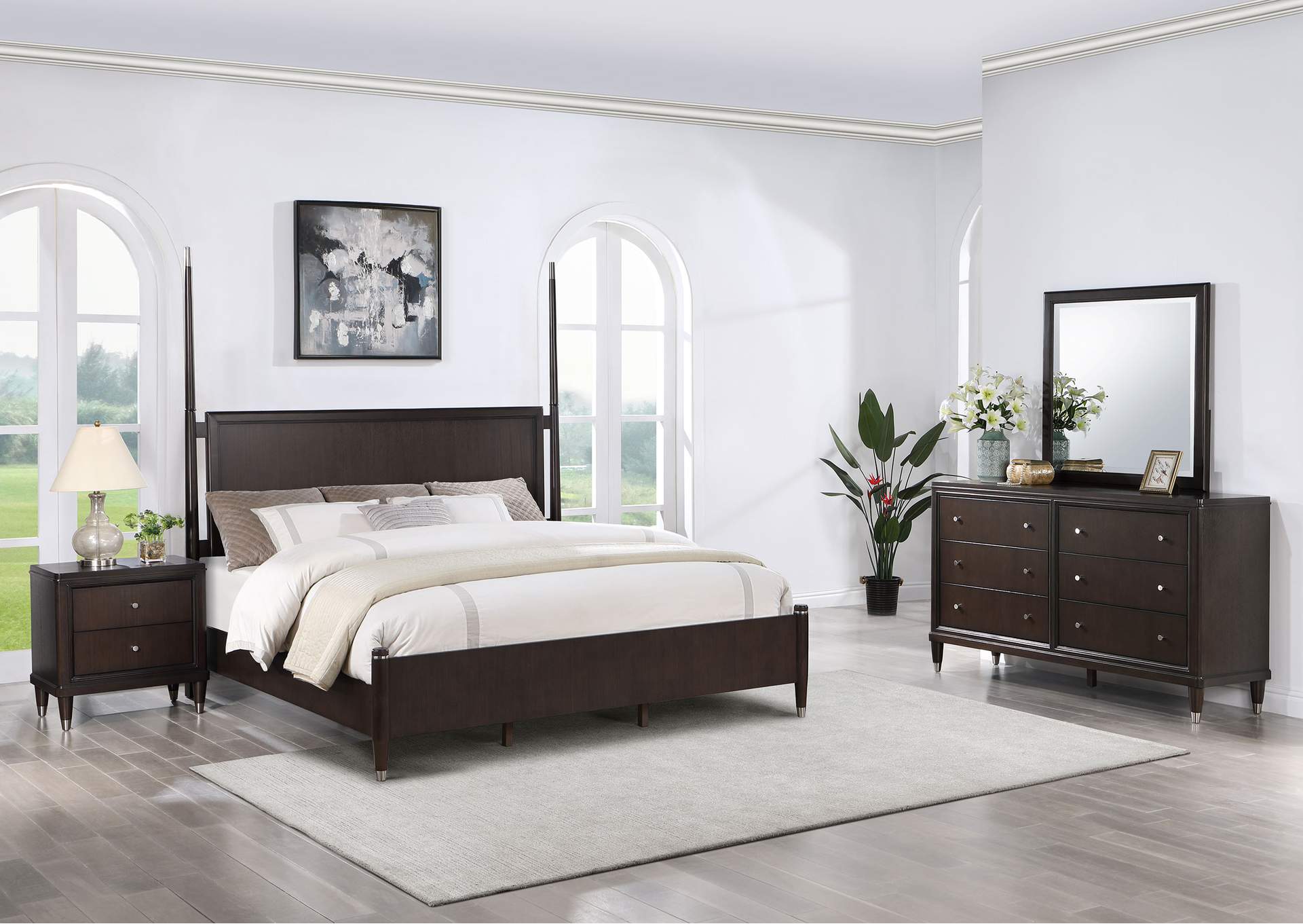 EASTERN KING BED 4 PC SET,Coaster Furniture