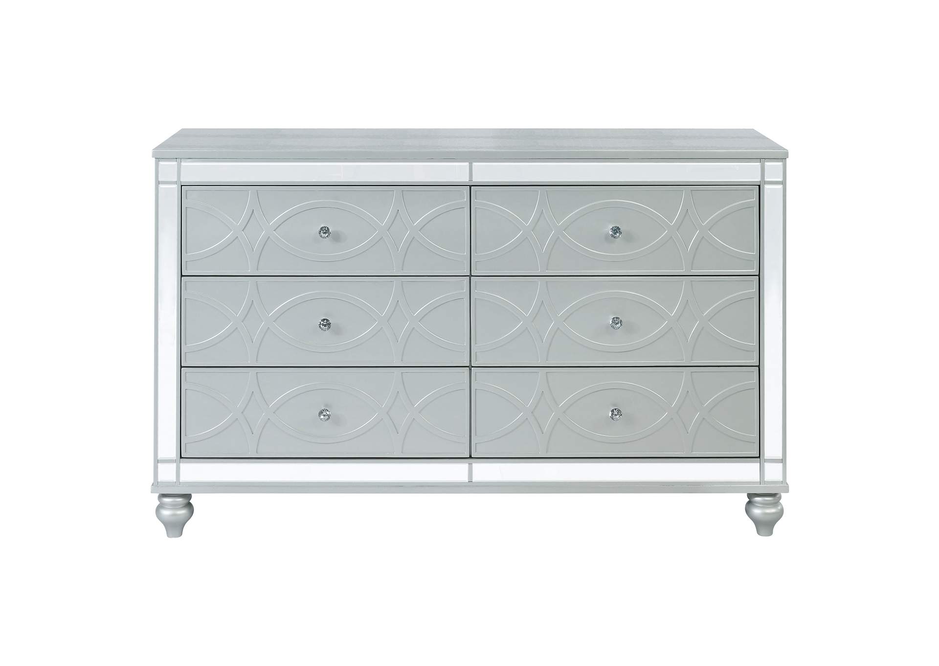 Gunnison 6-drawer Dresser Silver Metallic,Coaster Furniture