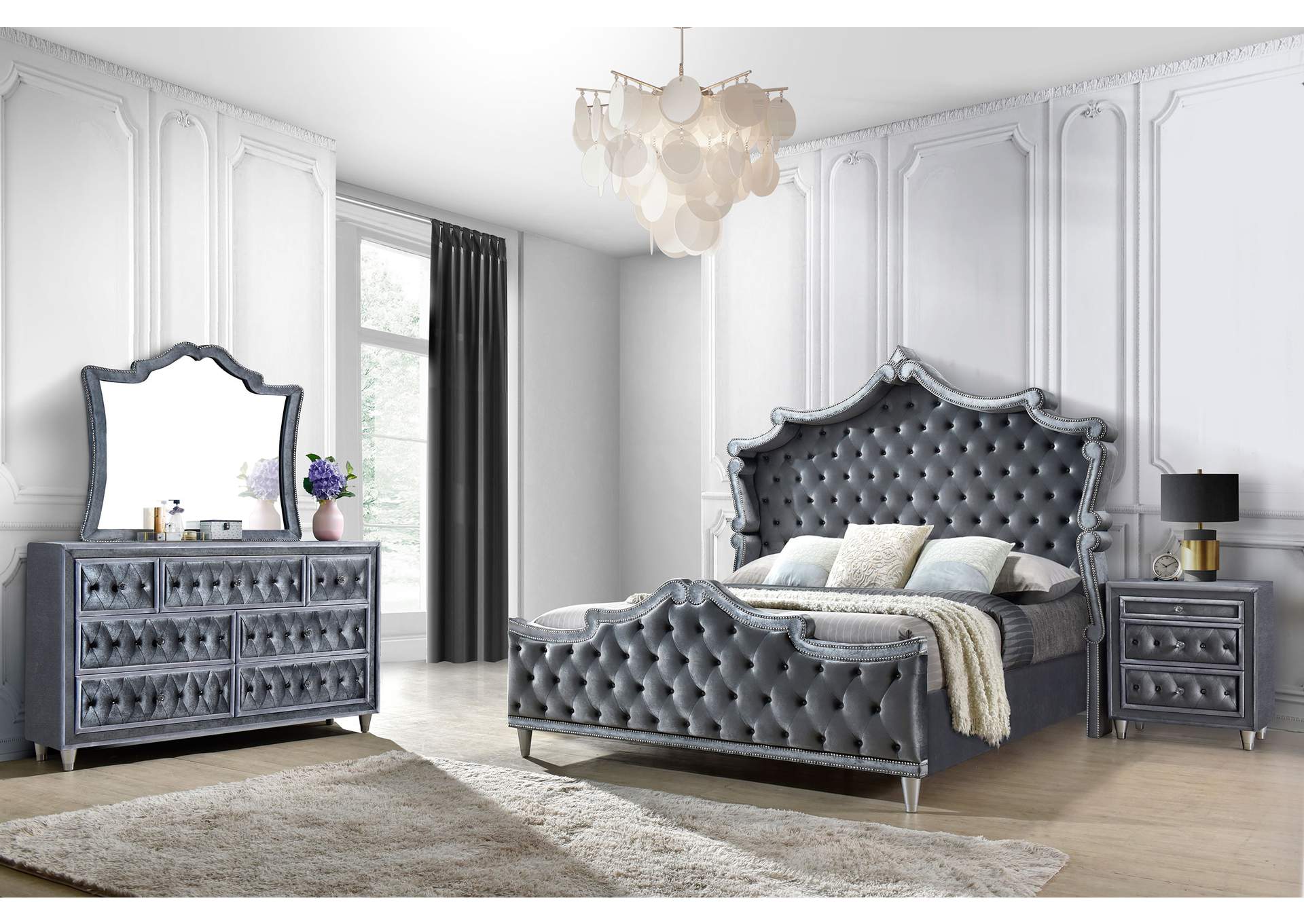 QUEEN BED 4 PC SET,Coaster Furniture