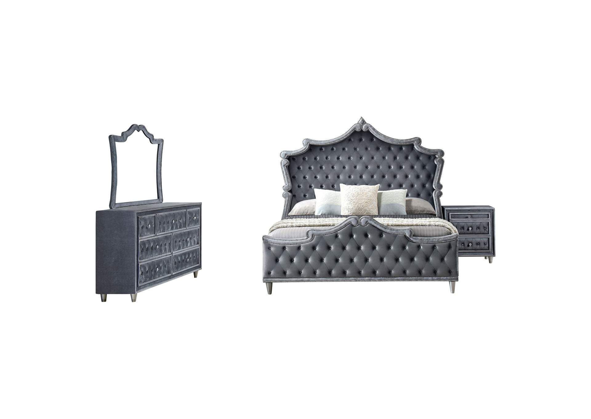 QUEEN BED 4 PC SET,Coaster Furniture