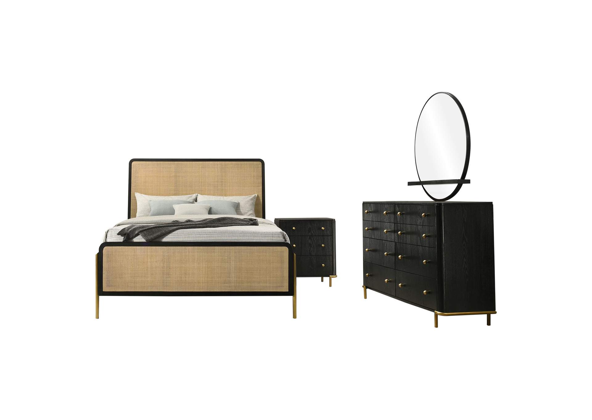 EASTERN KING BED 4 PC SET,Coaster Furniture