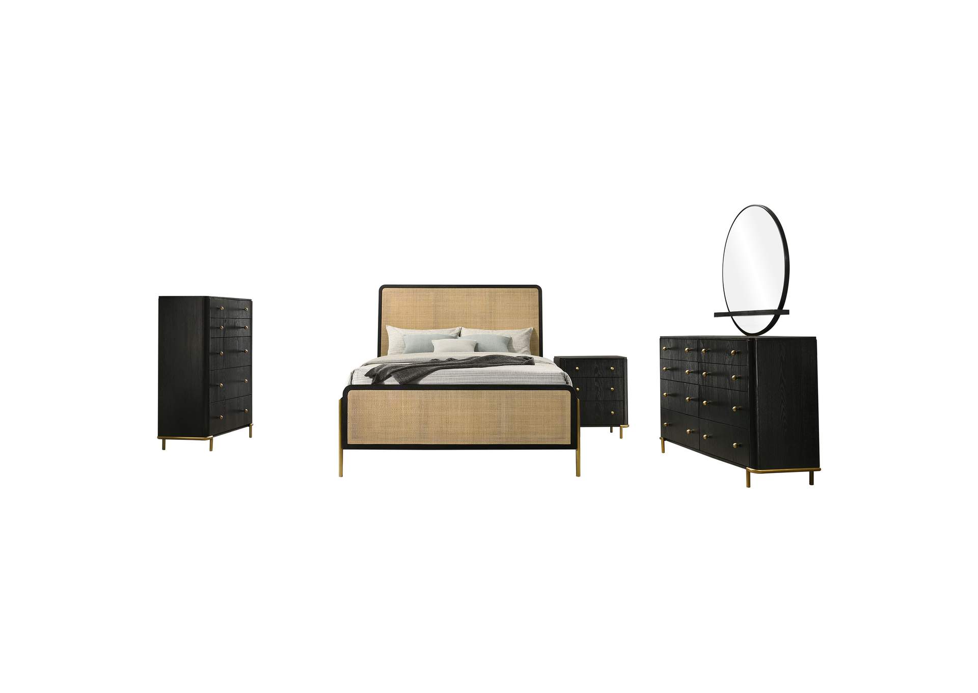 EASTERN KING BED 5 PC SET,Coaster Furniture