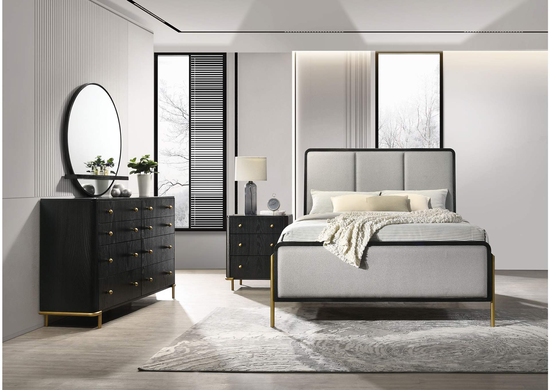 QUEEN BED 4 PC SET,Coaster Furniture