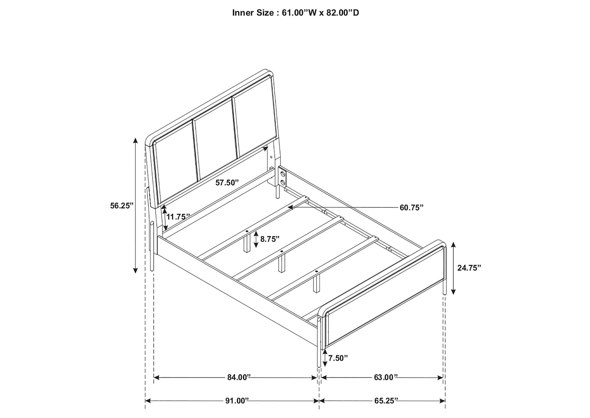 QUEEN BED,Coaster Furniture