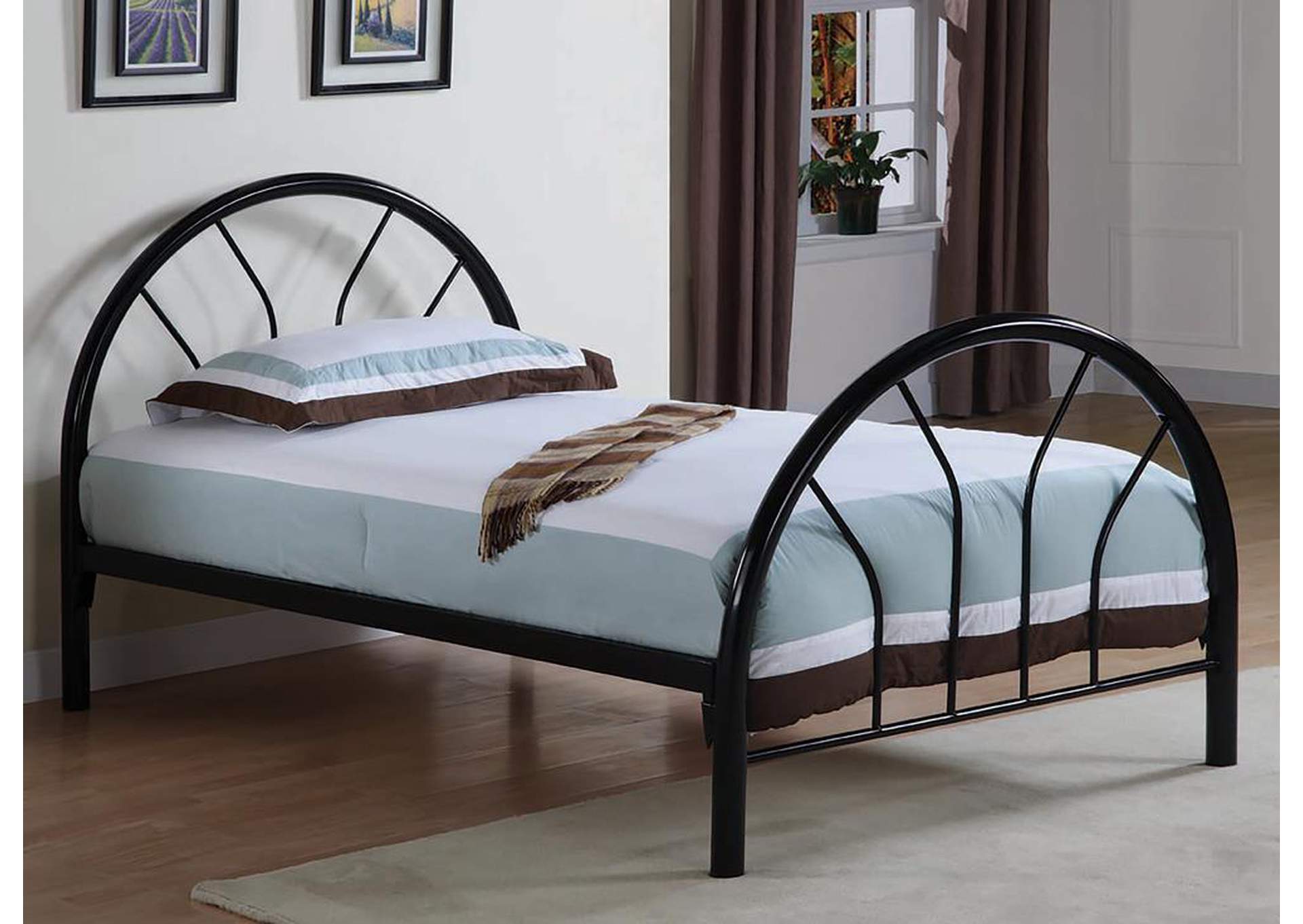 Black Metal Twin Bed,ABF Coaster Furniture