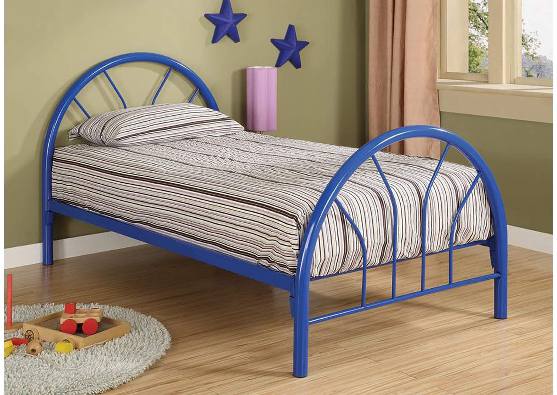 Blue Metal Twin Bed,ABF Coaster Furniture